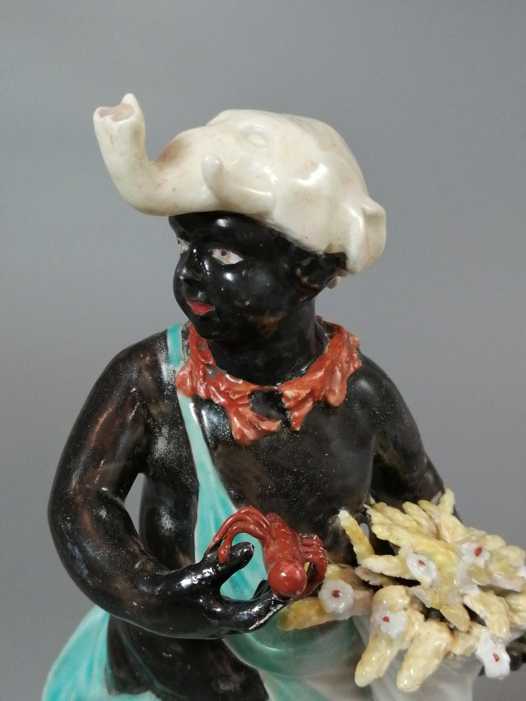 Derby Porcelain "Africa" Figurine: 18th Century English Soft-Paste