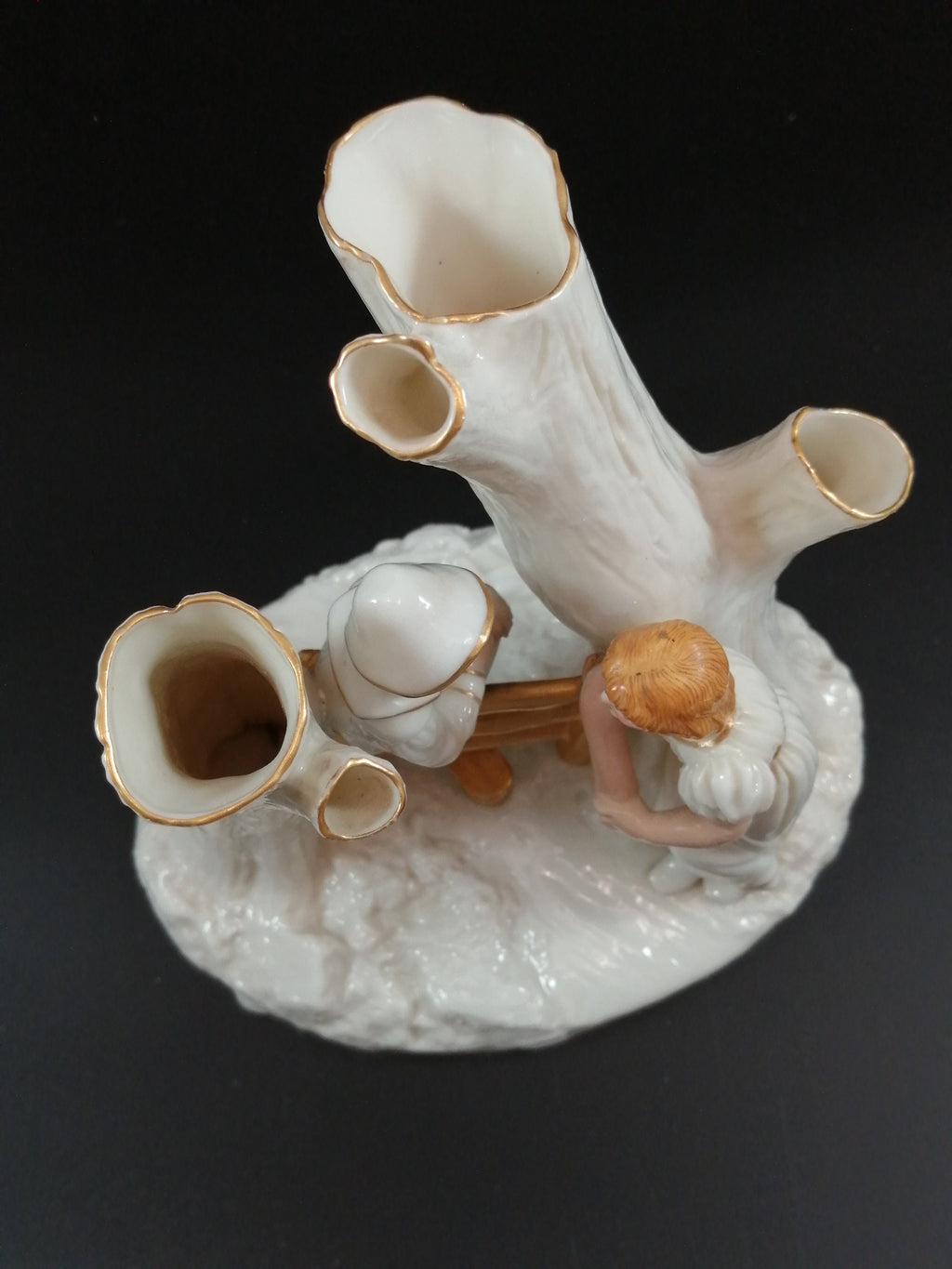 Rare Royal Worcester Porcelain Figurine: Country Courtship, James Hadley 1884