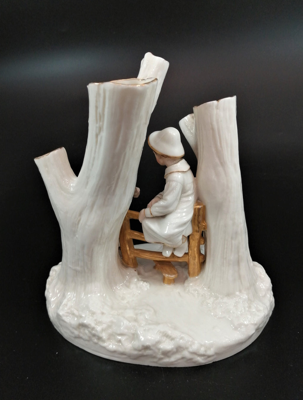 Rare Royal Worcester Porcelain Figurine: Country Courtship, James Hadley 1884