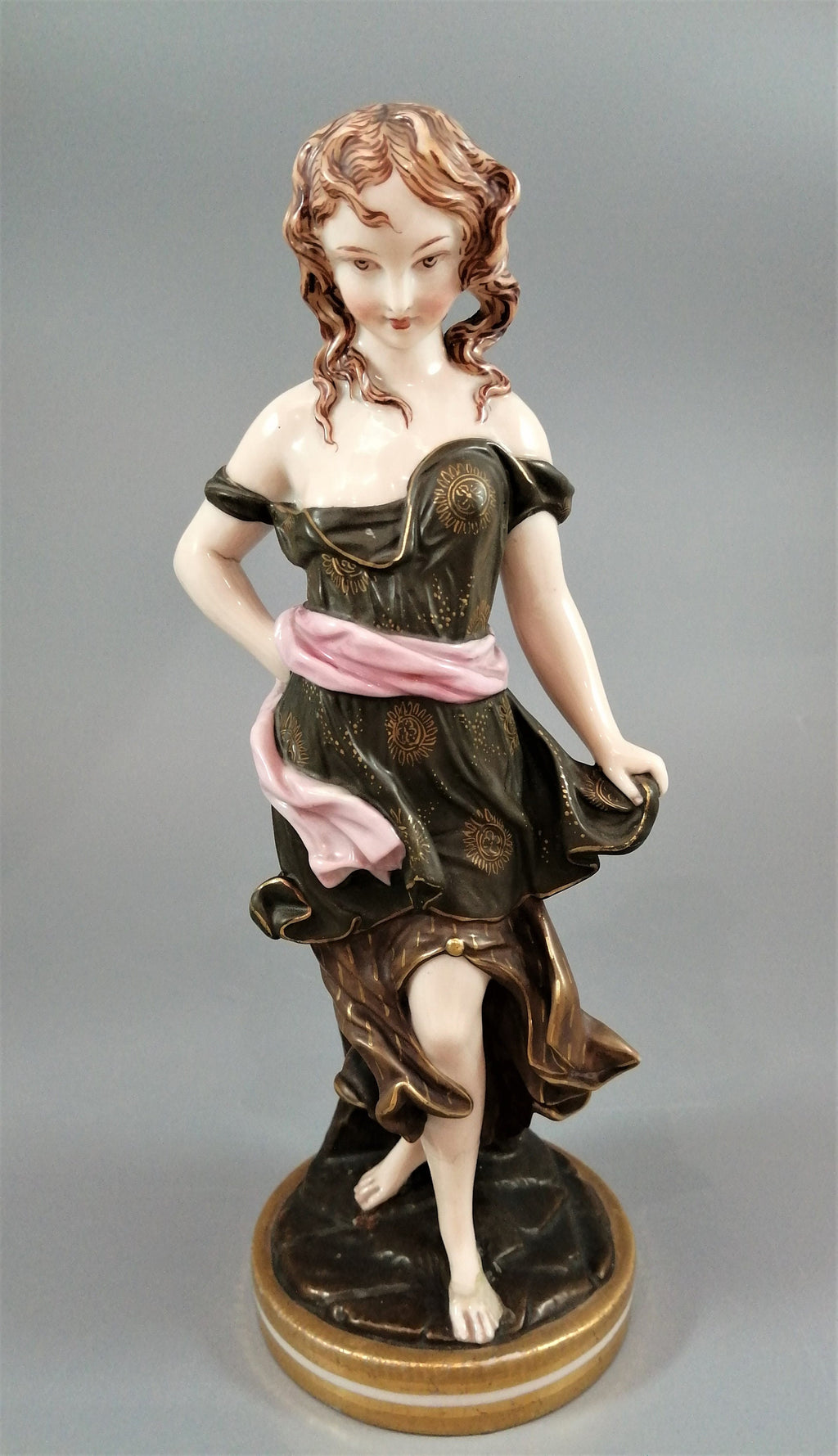 Royal Worcester 'Before the Wind' and 'Against the Wind' Figurines by James Hadley c.1876