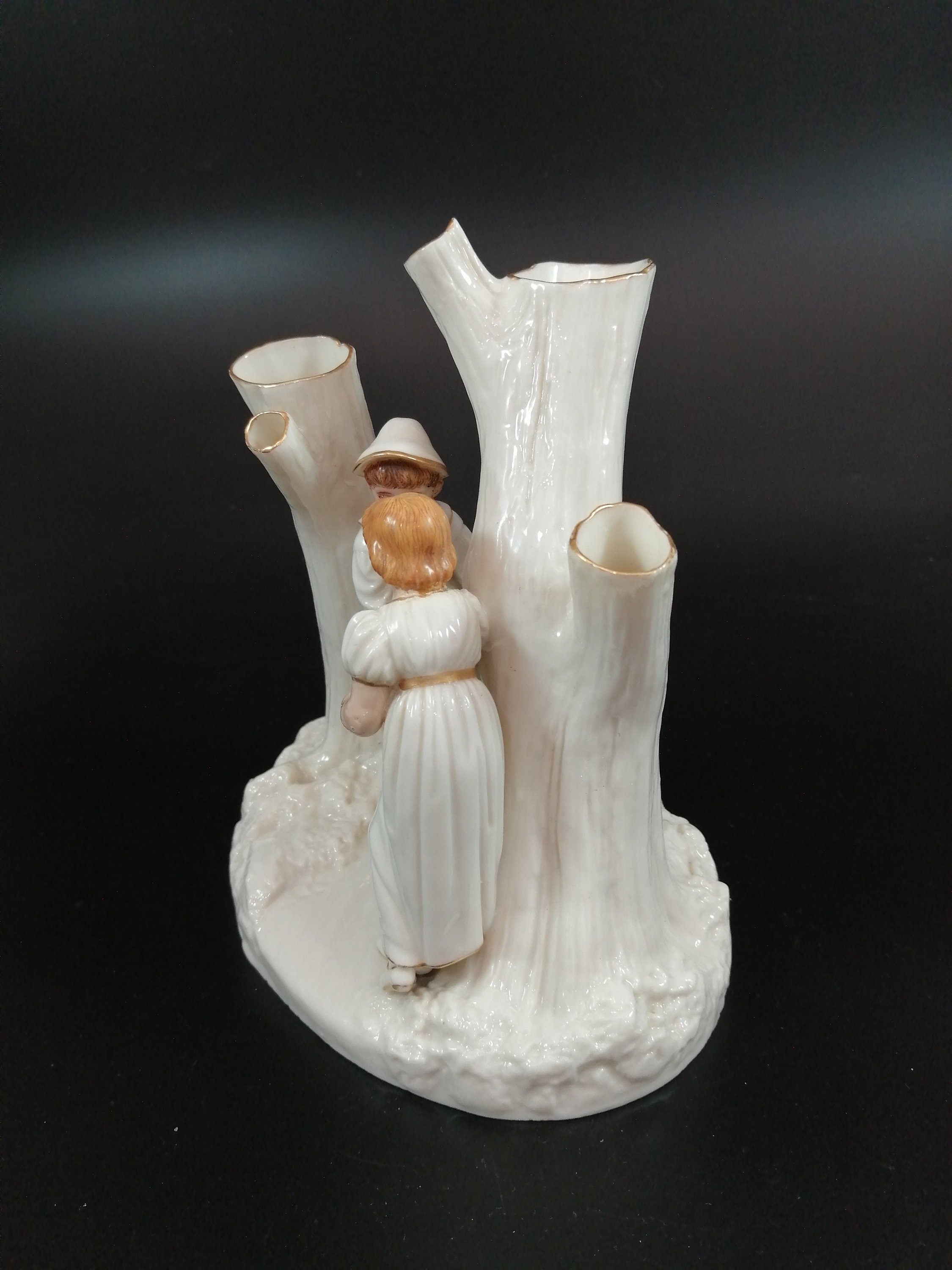 Rare Royal Worcester Porcelain Figurine: Country Courtship, James Hadley 1884