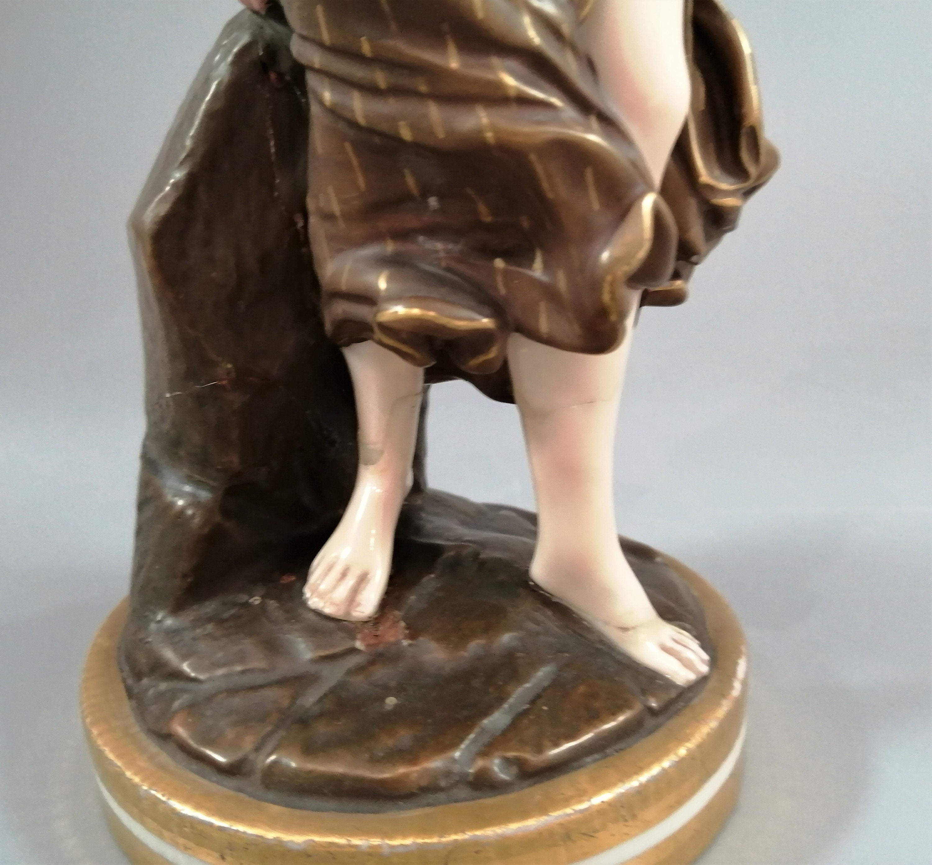 Royal Worcester 'Before the Wind' and 'Against the Wind' Figurines by James Hadley c.1876