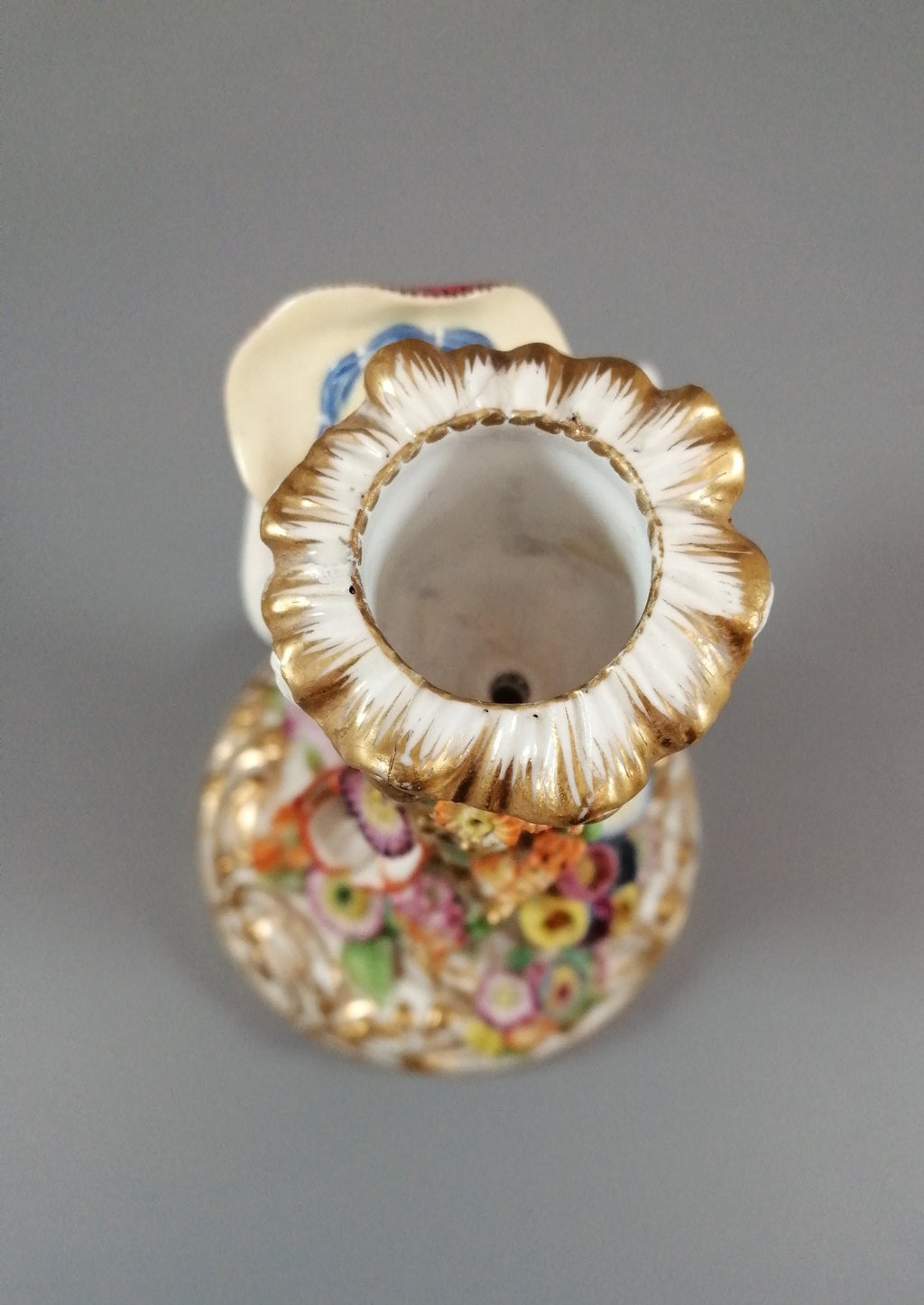 Minton Porcelain Figural Candlesticks: Enamel Flower Seller, c.1835