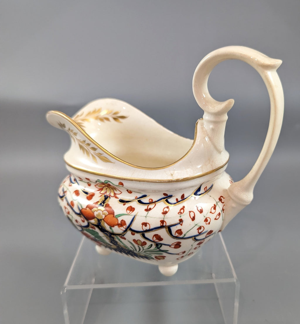 Antique Derby Kakiemon style gravy (cream) jug with Two Quails pattern, ca. 1820