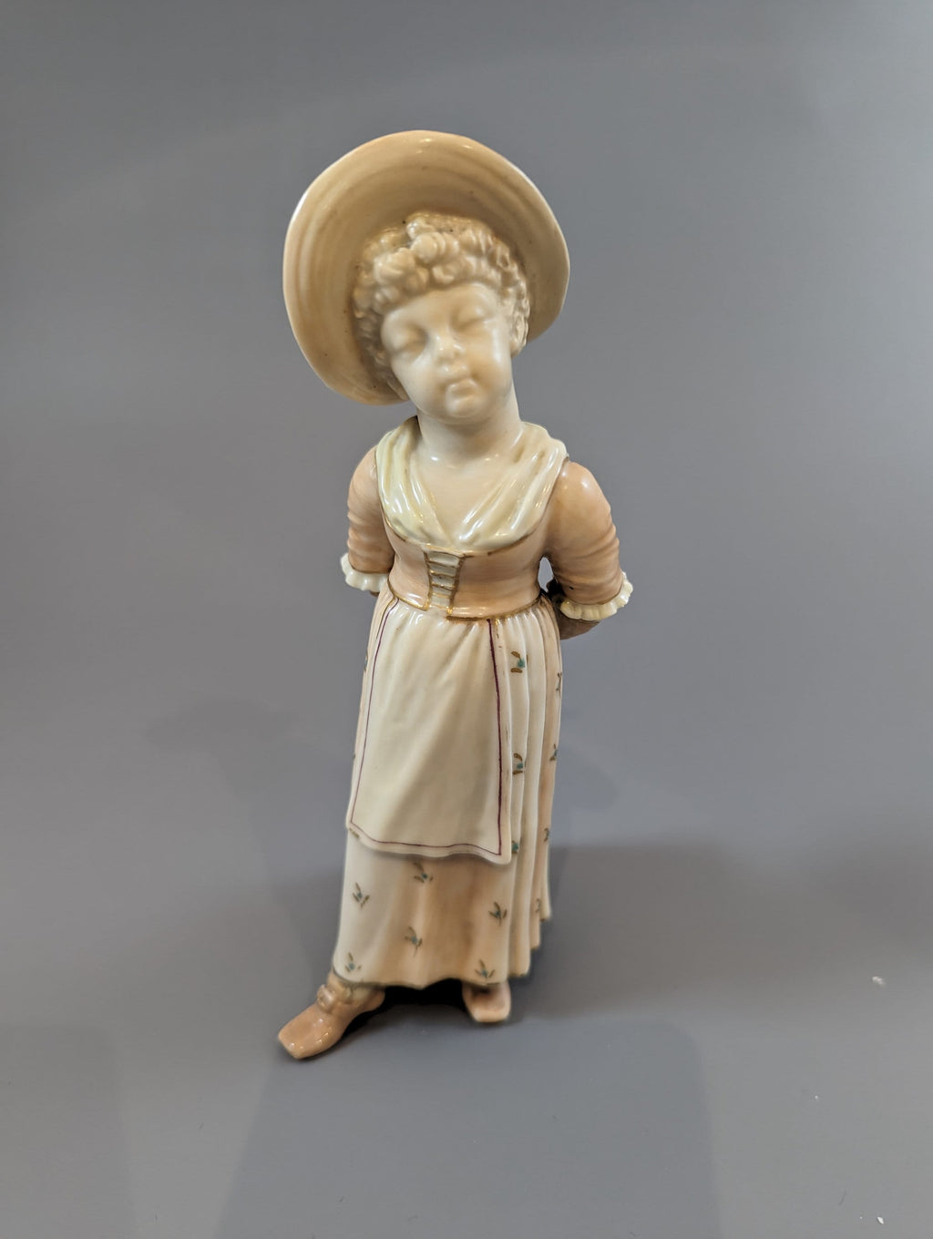 Rare Royal Worcester Kate Greenaway Porcelain Sugar Caster Figurine by James Hadley
