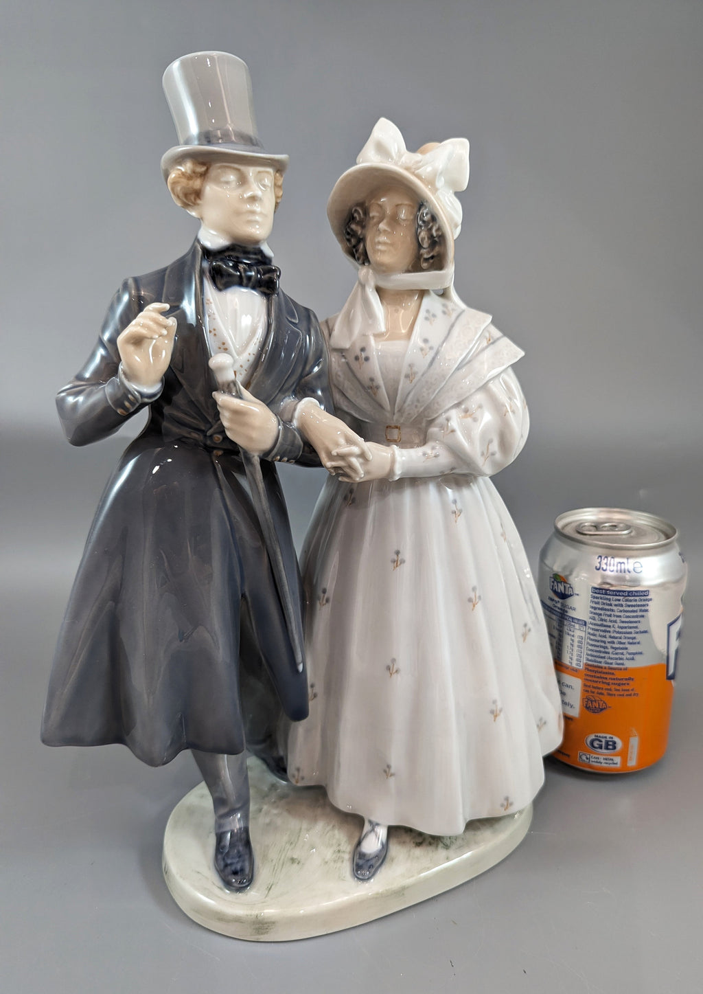 Royal Copenhagen Porcelain Figurine: Victorian Couple, Christian Thomsen Design