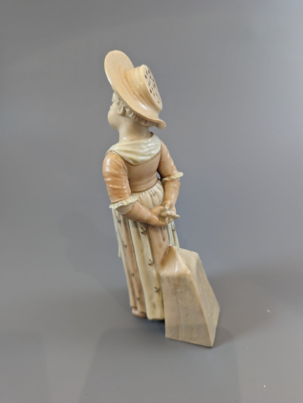 Rare Royal Worcester Kate Greenaway Porcelain Sugar Caster Figurine by James Hadley
