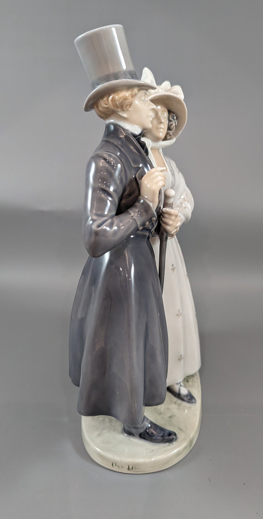 Royal Copenhagen Porcelain Figurine: Victorian Couple, Christian Thomsen Design
