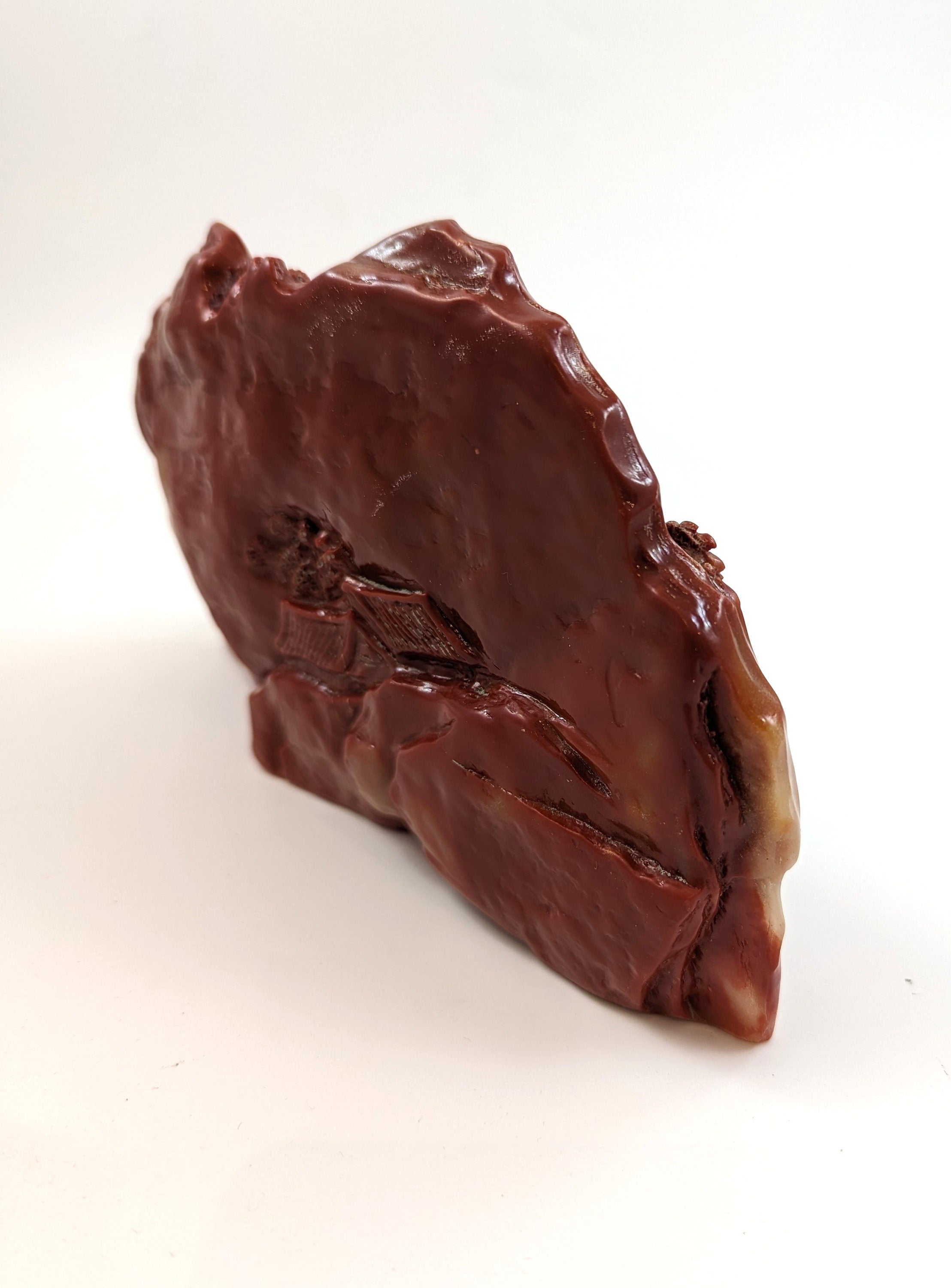 Chinese carving made from rare chicken-blood stone