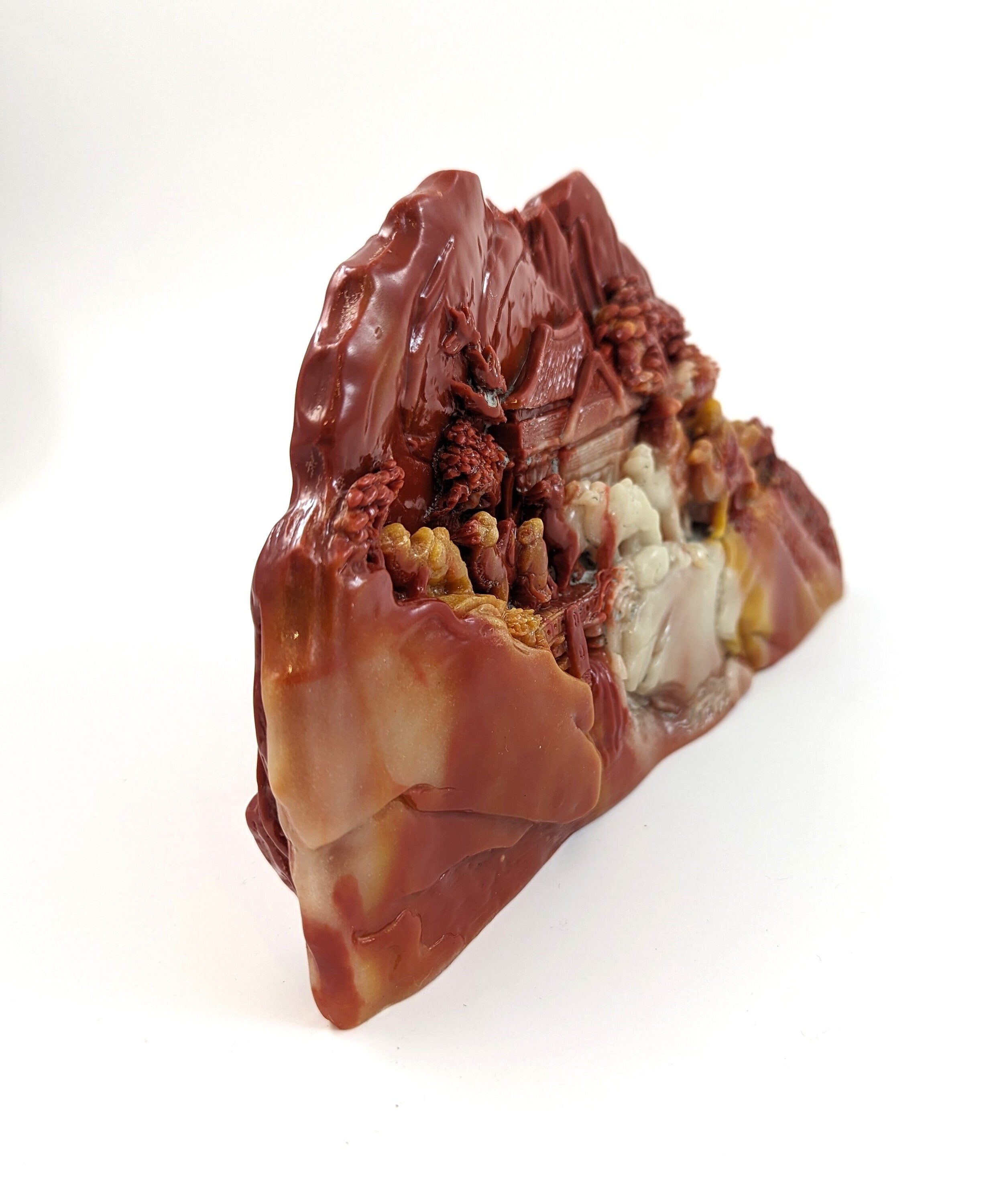 Chinese carving made from rare chicken-blood stone