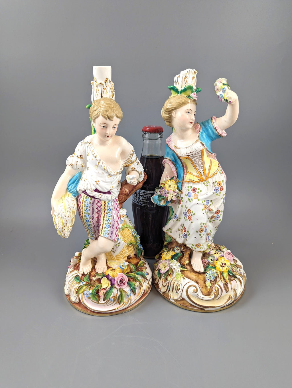 John Bevington figural candlesticks, c. 1880