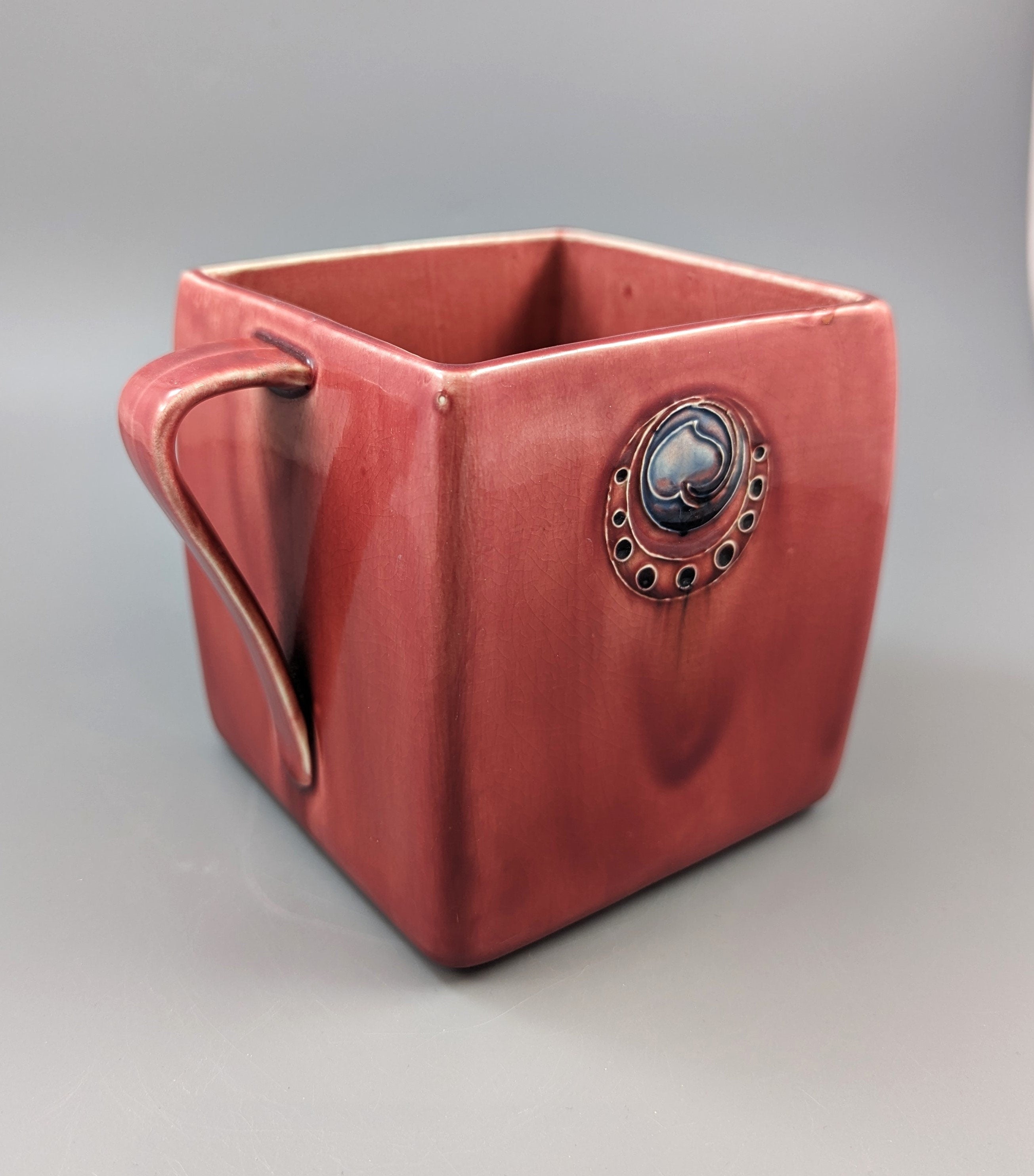 William Moorcroft Flamminian Ware Biscuit Box for Liberty & Co.