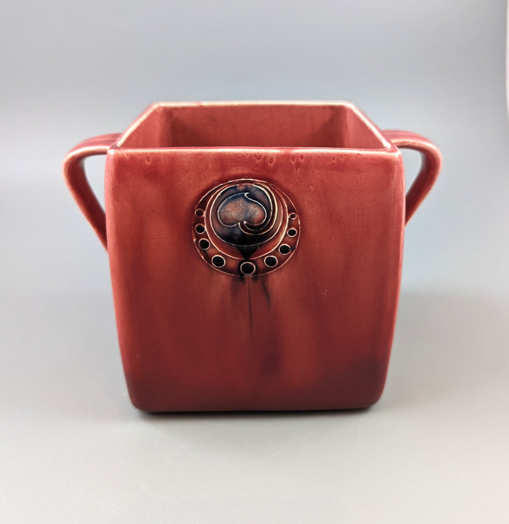 William Moorcroft Flamminian Ware Biscuit Box for Liberty & Co.