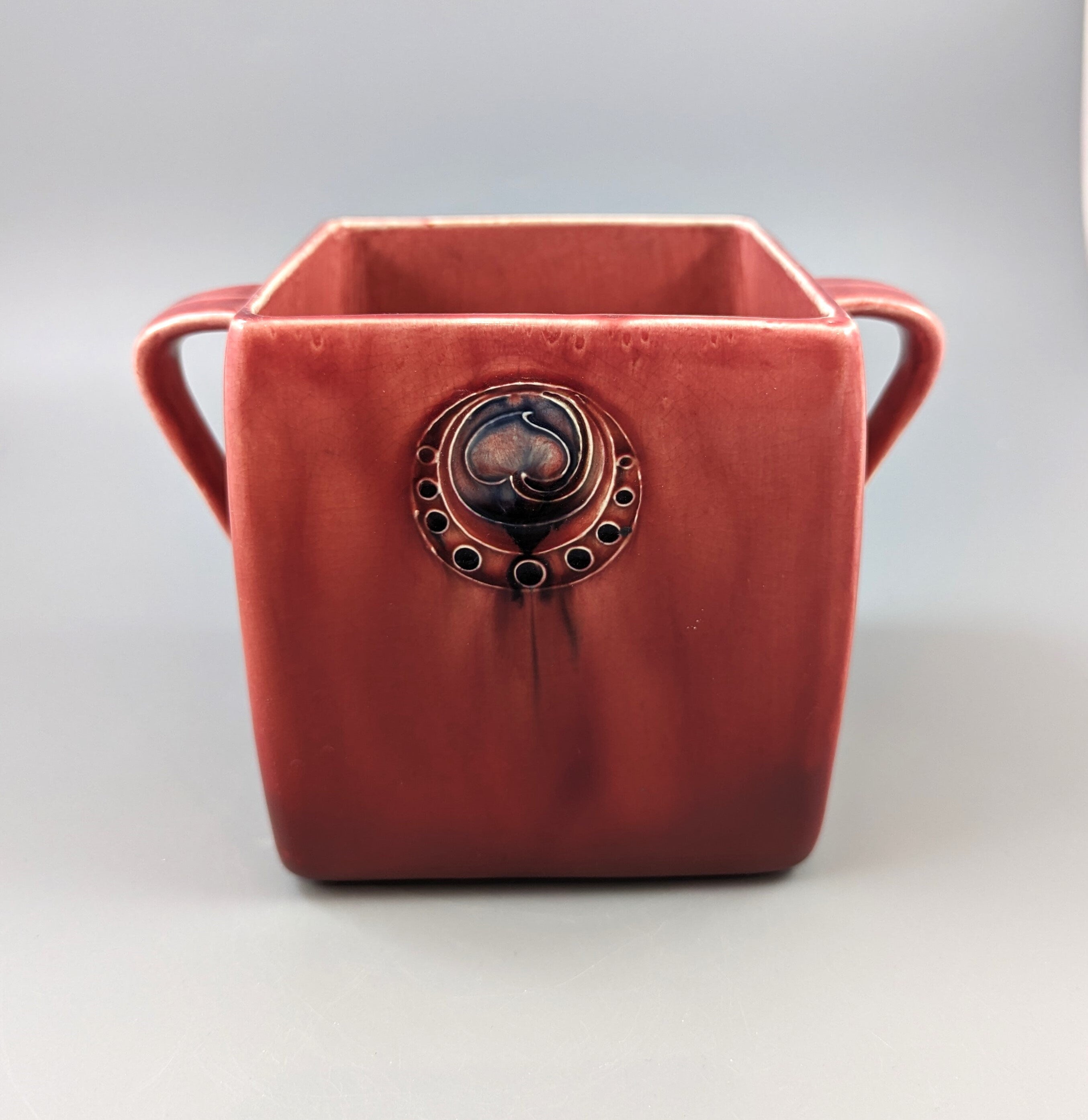 William Moorcroft Flamminian Ware Biscuit Box for Liberty & Co.