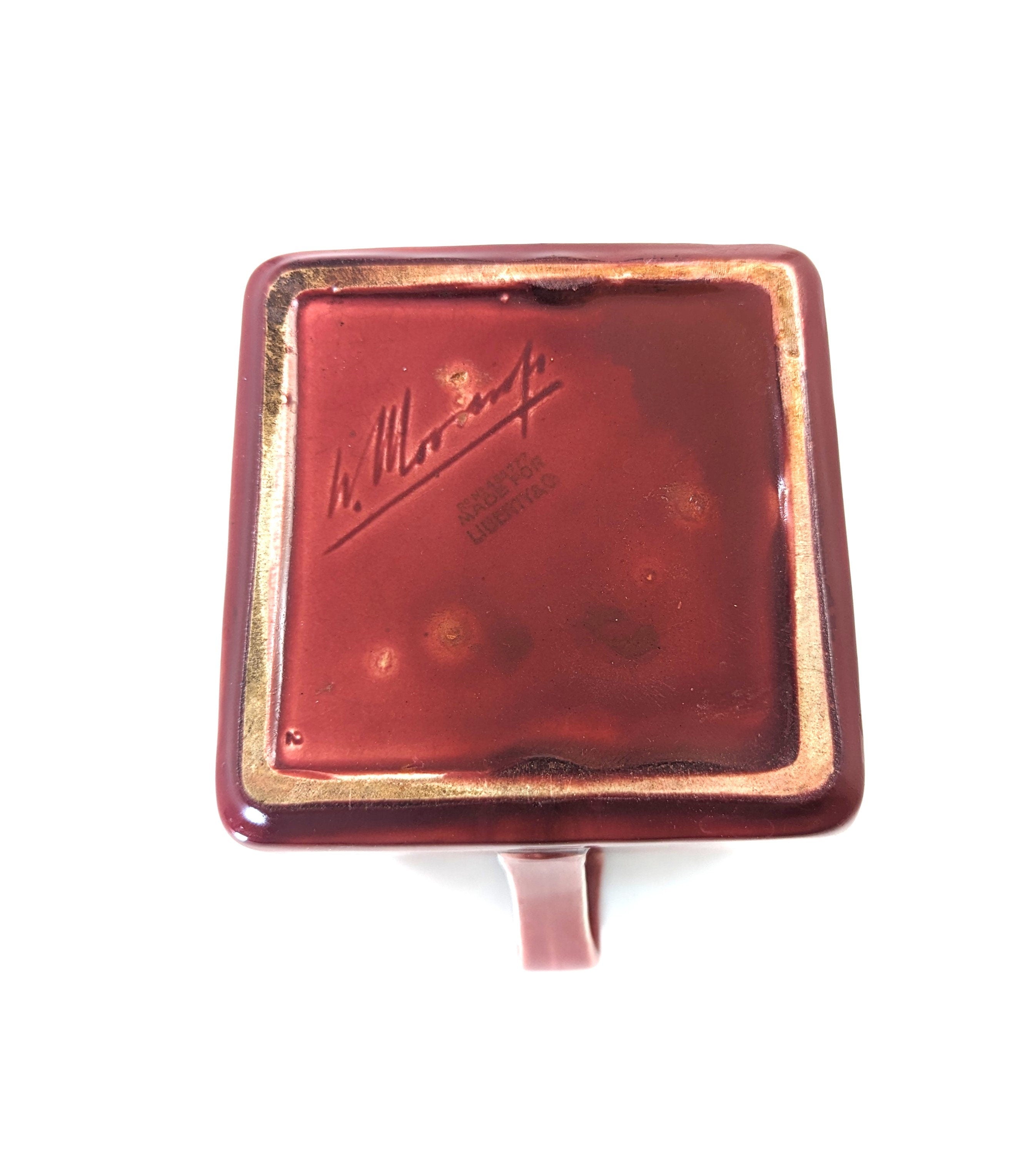 William Moorcroft Flamminian Ware Biscuit Box for Liberty & Co.