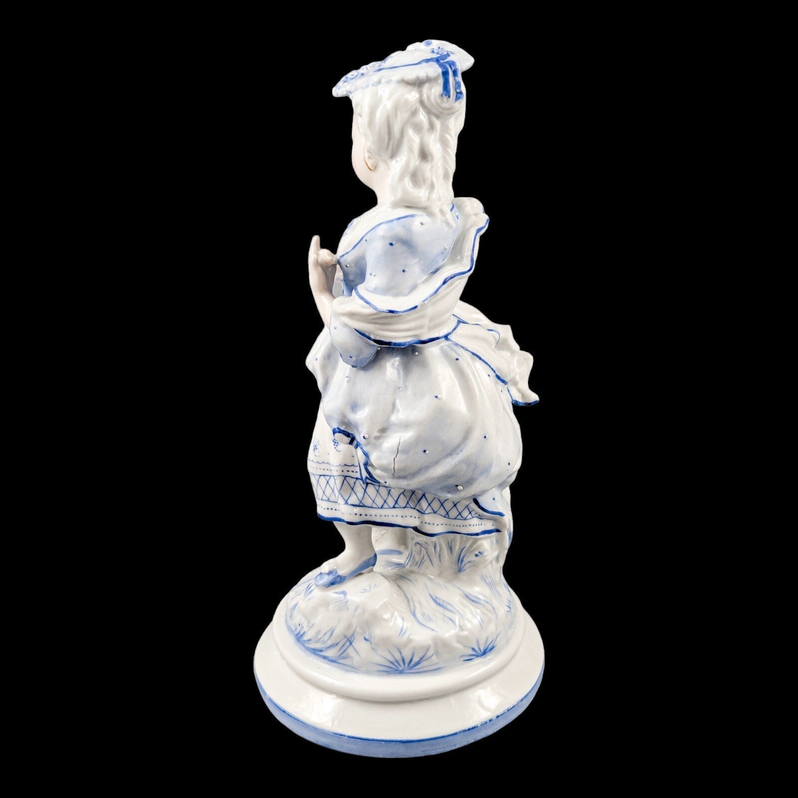 19th century German glazed porcelain figurine of a shepherdess by Conta & Boehme