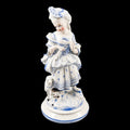 19th century German glazed porcelain figurine of a shepherdess by Conta & Boehme