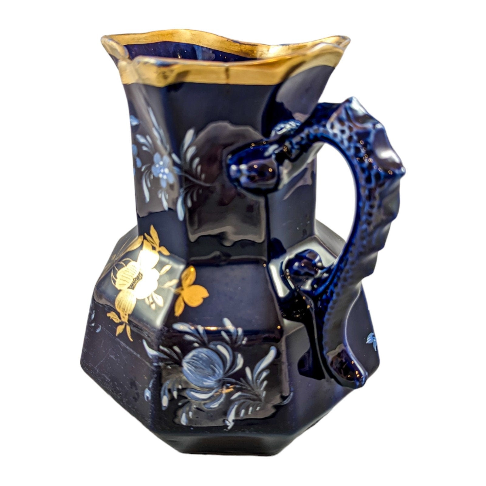 A rare antique  ironstone cobalt  jug,c.1825