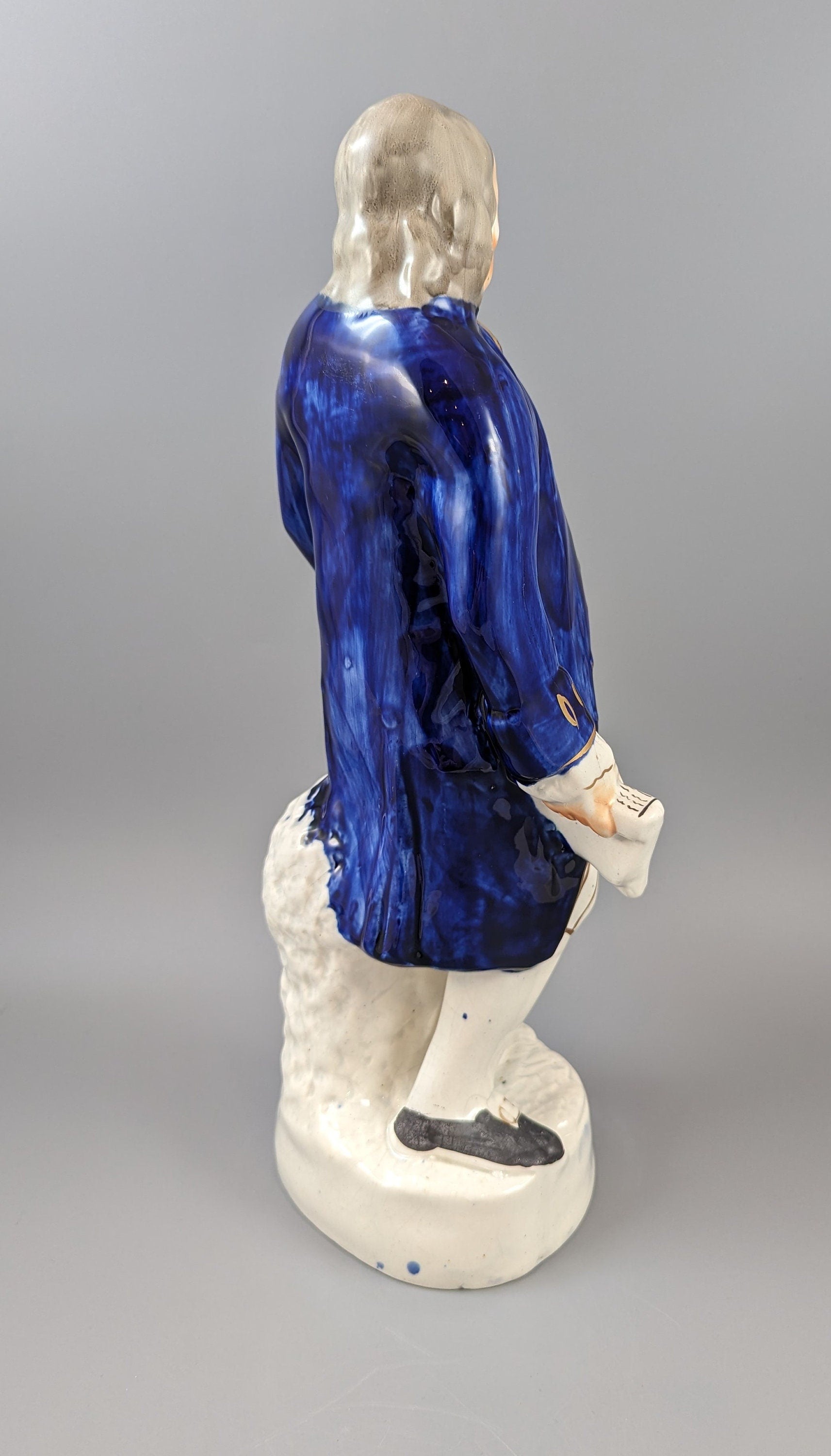 Rare Staffordshire Figure of Benjamin Franklin named Washington,circa1860.