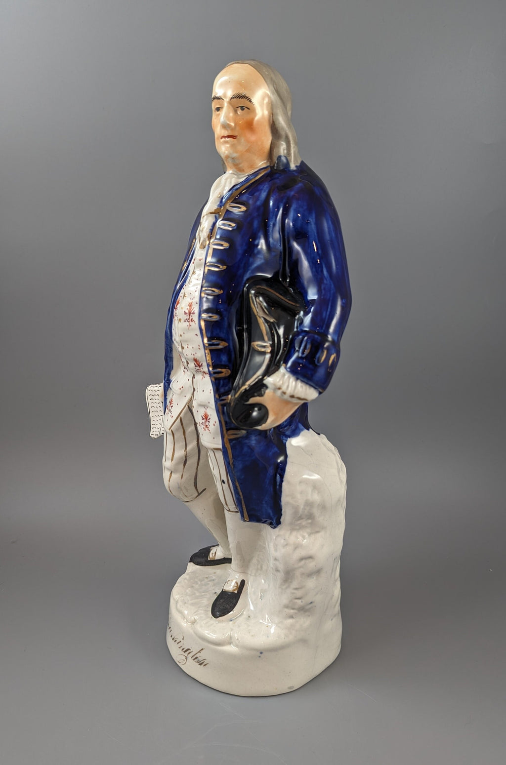 Rare Staffordshire Figure of Benjamin Franklin named Washington,circa1860.