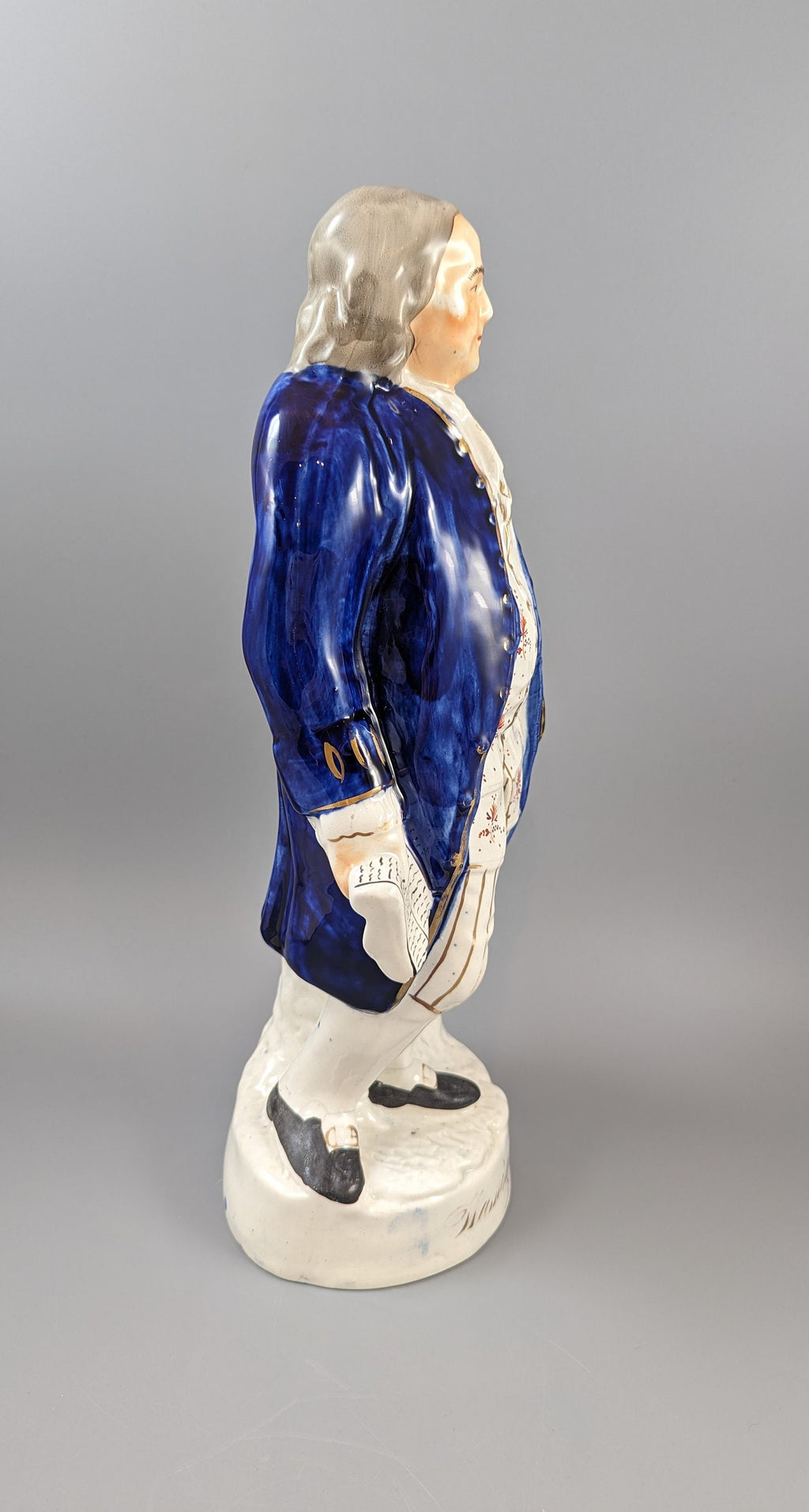 Rare Staffordshire Figure of Benjamin Franklin named Washington,circa1860.