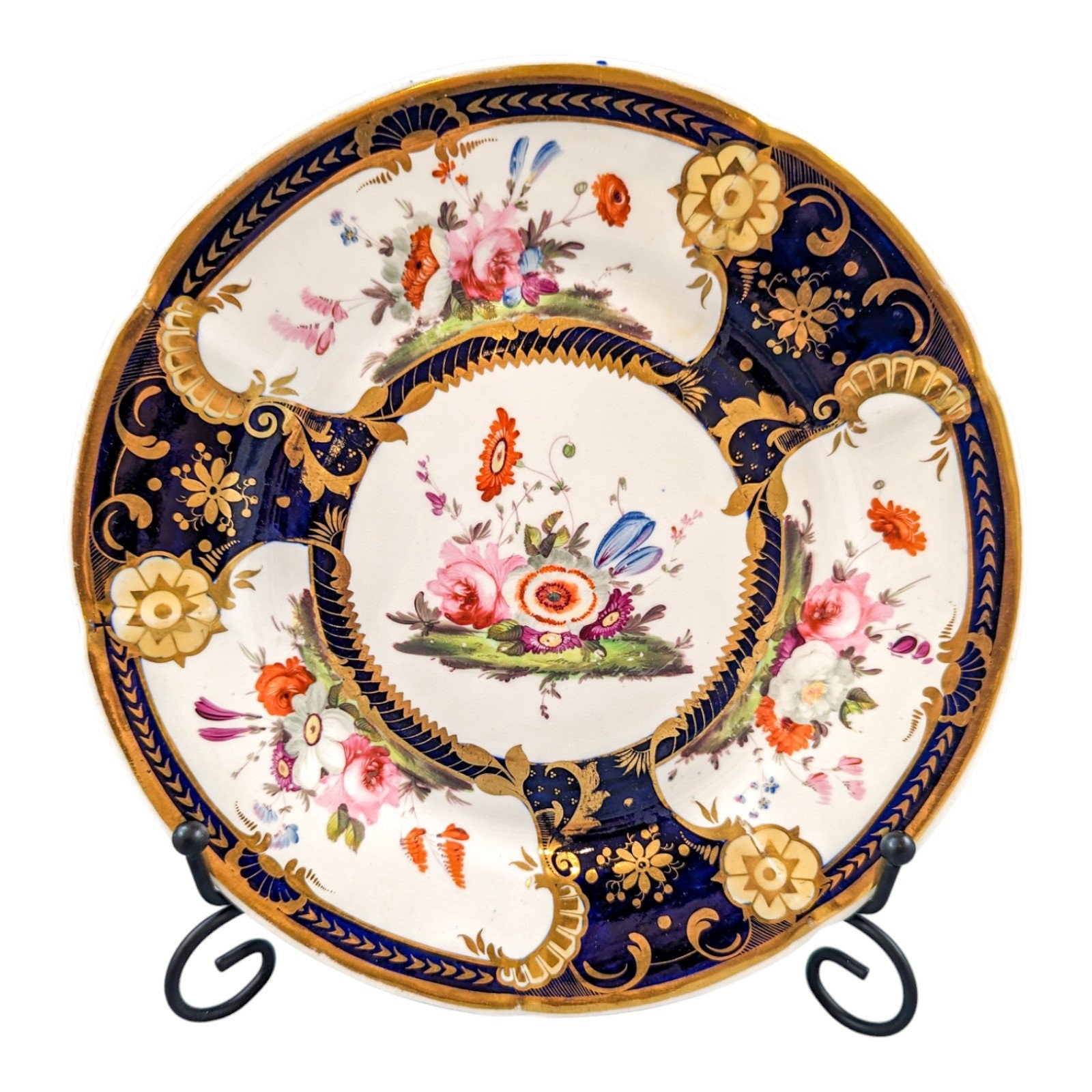 A rare  antique John Rose Coalport plate,c.1810