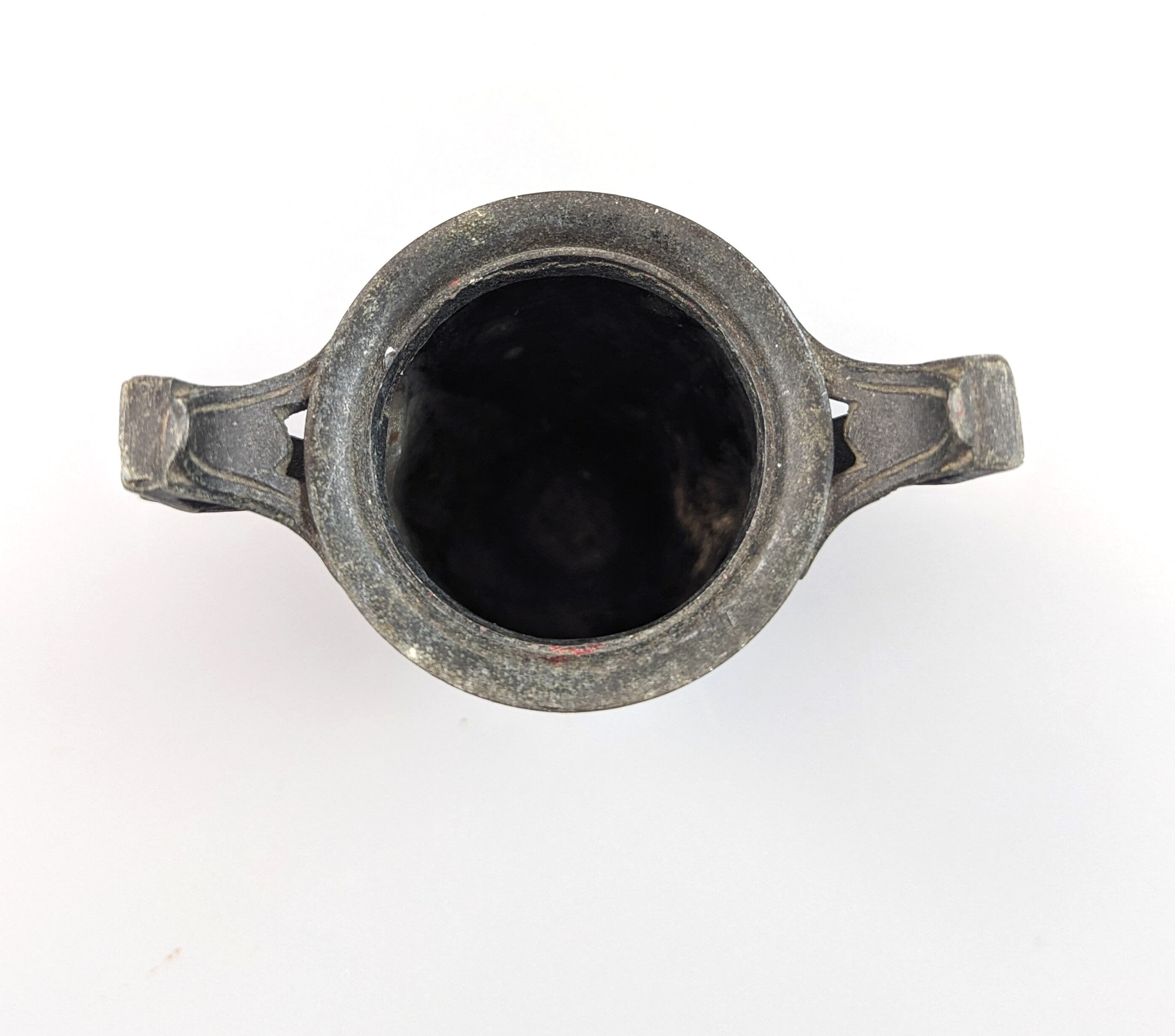 A classical Greek-style pewter amphora Jules Brateau, circa 1900.