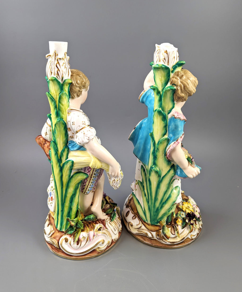 John Bevington figural candlesticks, c. 1880