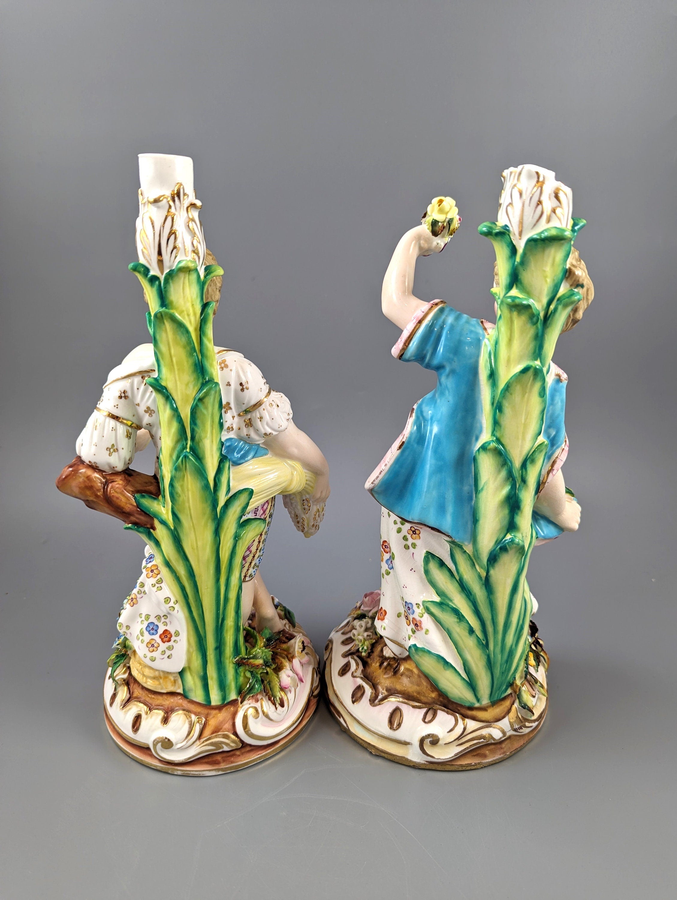 John Bevington figural candlesticks, c. 1880