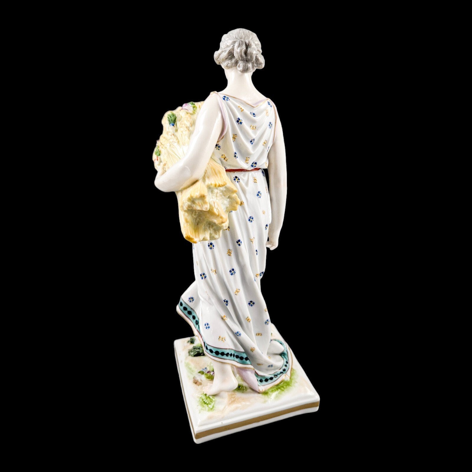 Frankenthal style  allegorical figurine  symbolizing Autumn