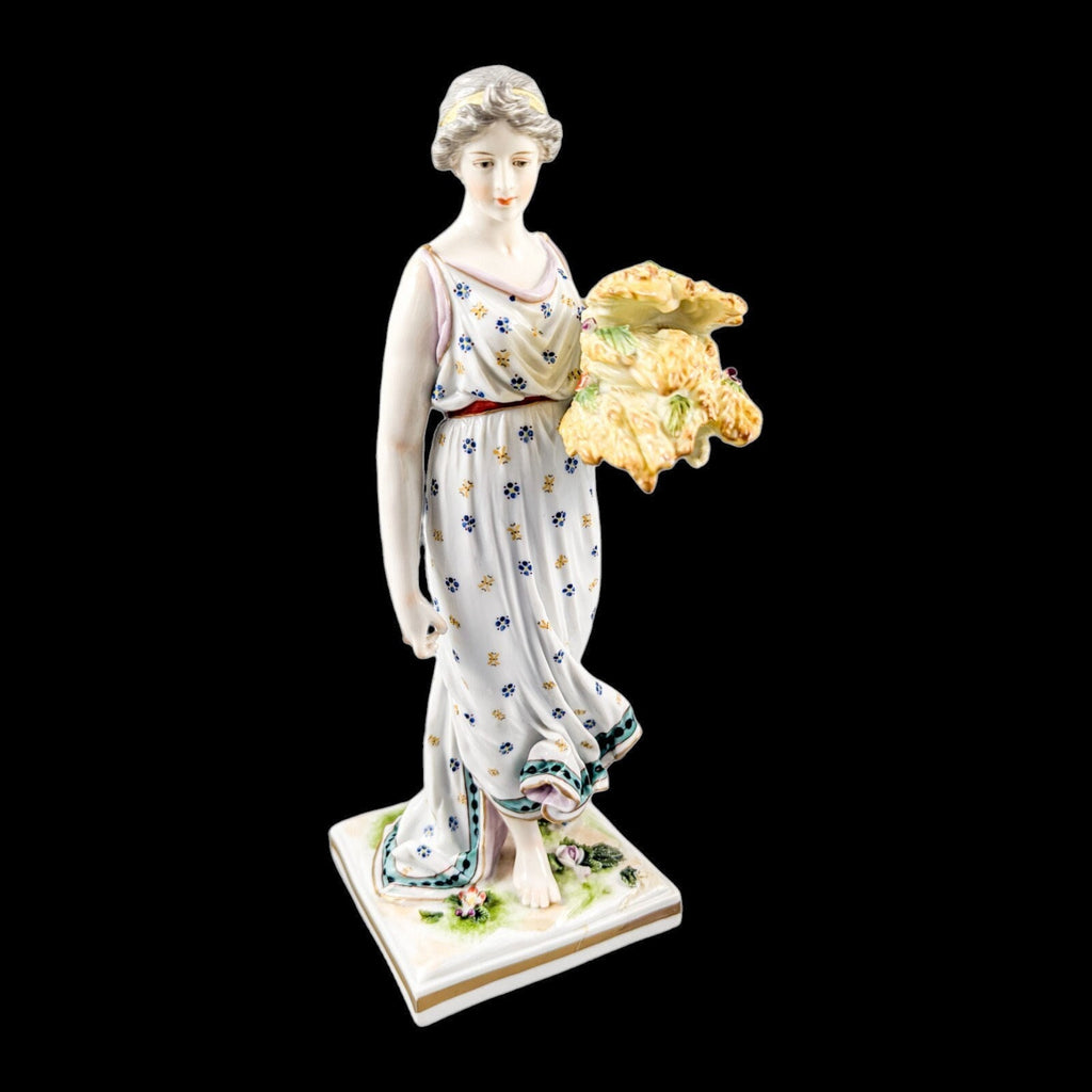 Frankenthal style  allegorical figurine  symbolizing Autumn