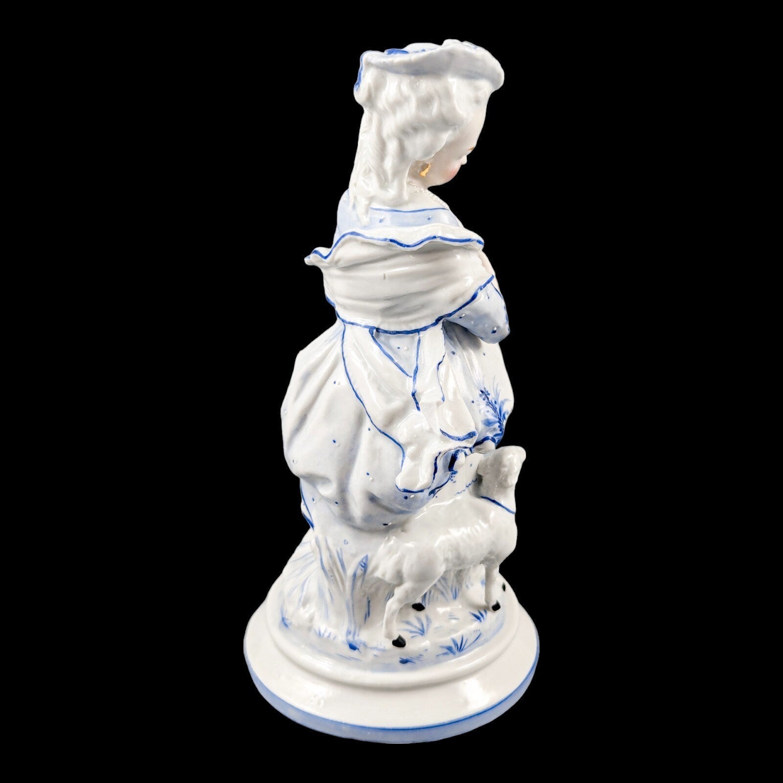 19th century German glazed porcelain figurine of a shepherdess by Conta & Boehme
