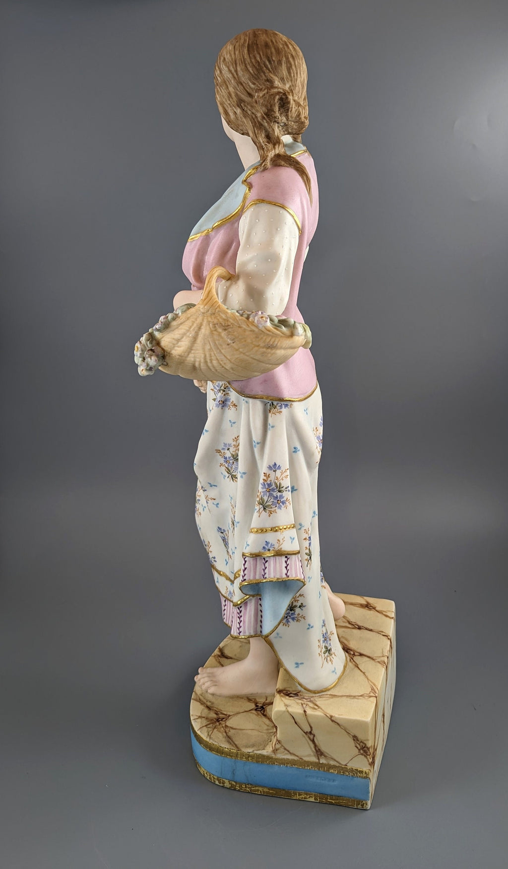 A Copeland coloured parian figure 'ADVERSITY'  ,C.1870,very rare.