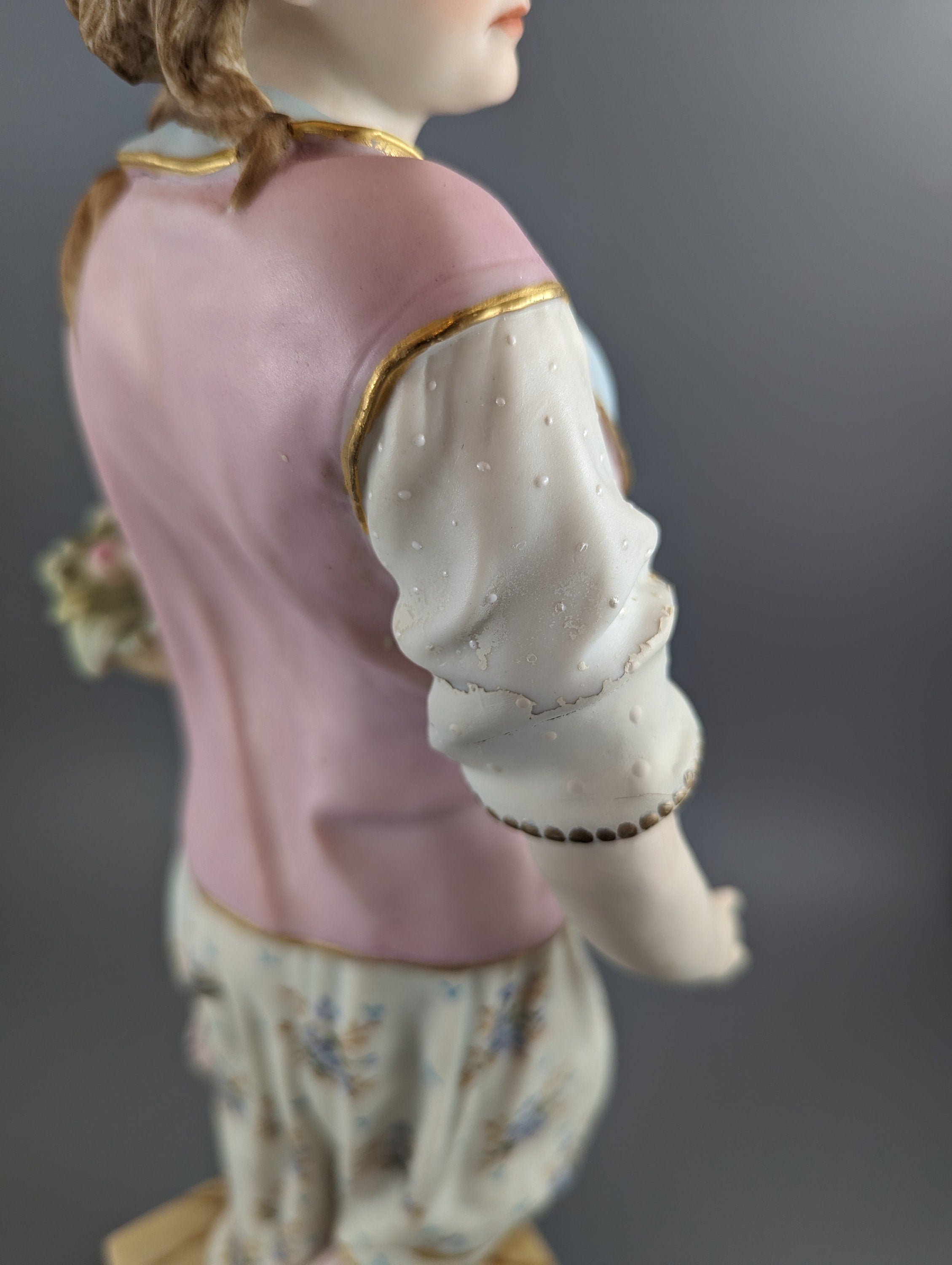 A Copeland coloured parian figure 'ADVERSITY'  ,C.1870,very rare.