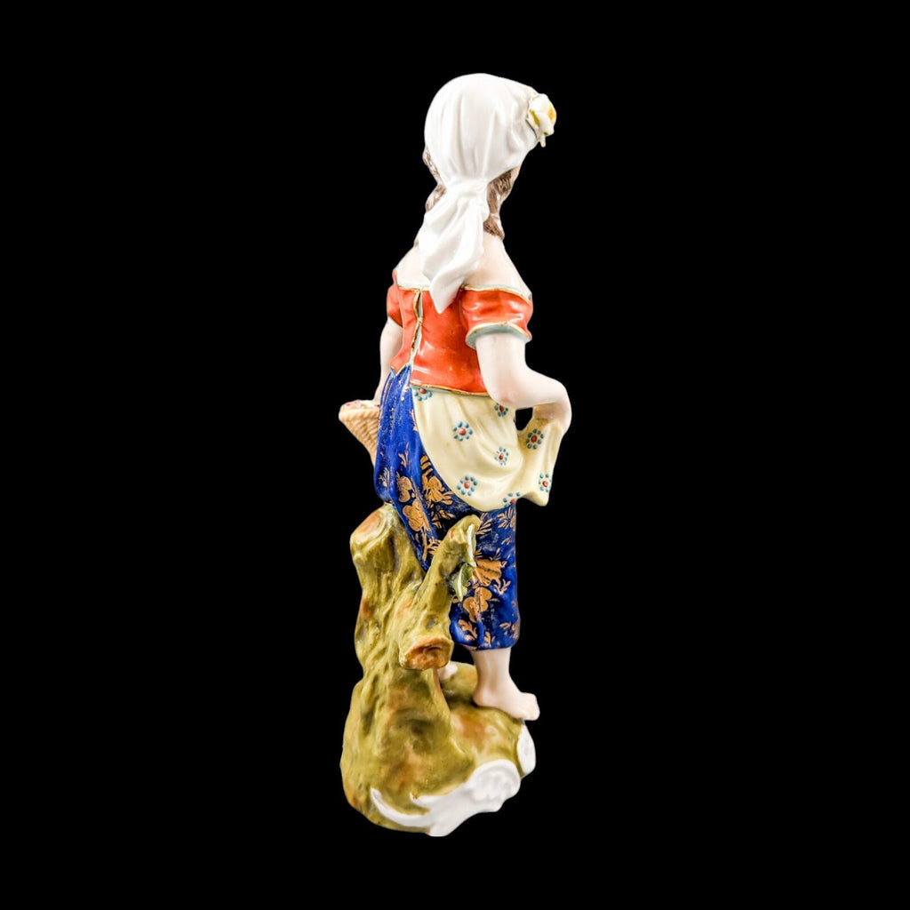Antique Sitzendorf porcelain figurine ,Late 19th century