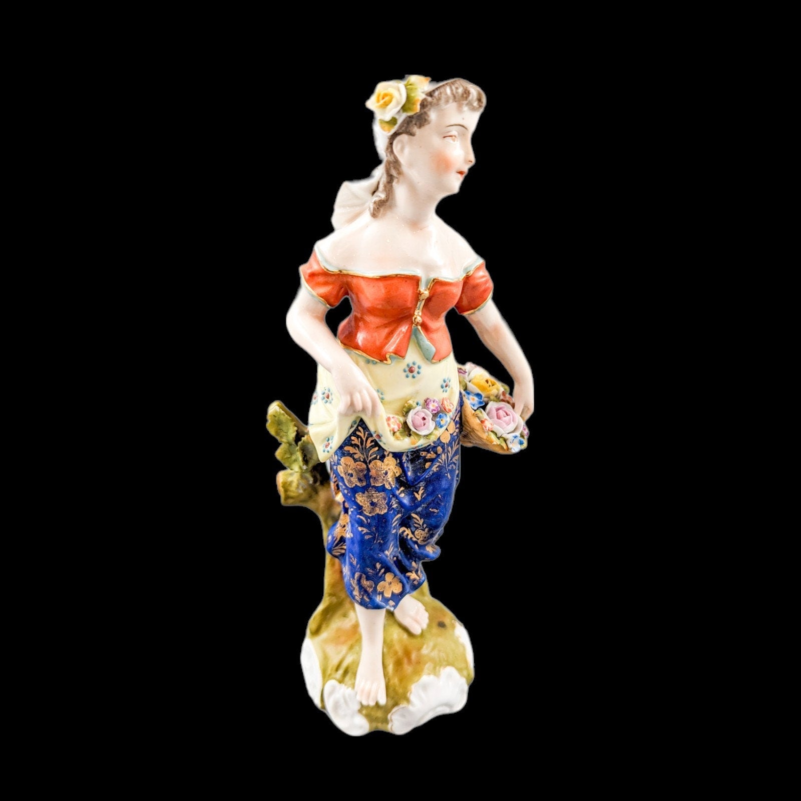 Antique Sitzendorf porcelain figurine ,Late 19th century