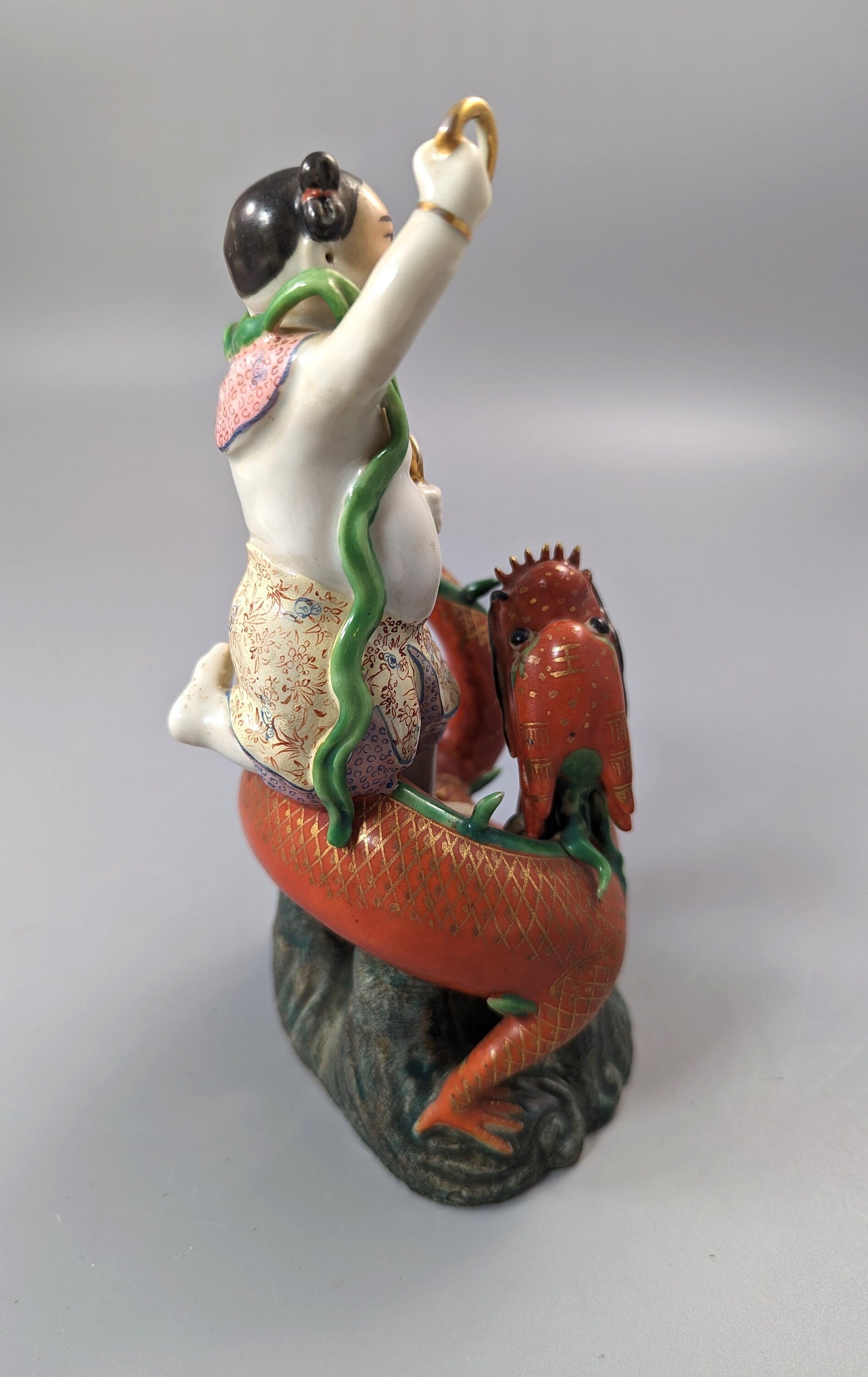 Chinese famille-rose figure of Nezha, c.19 th