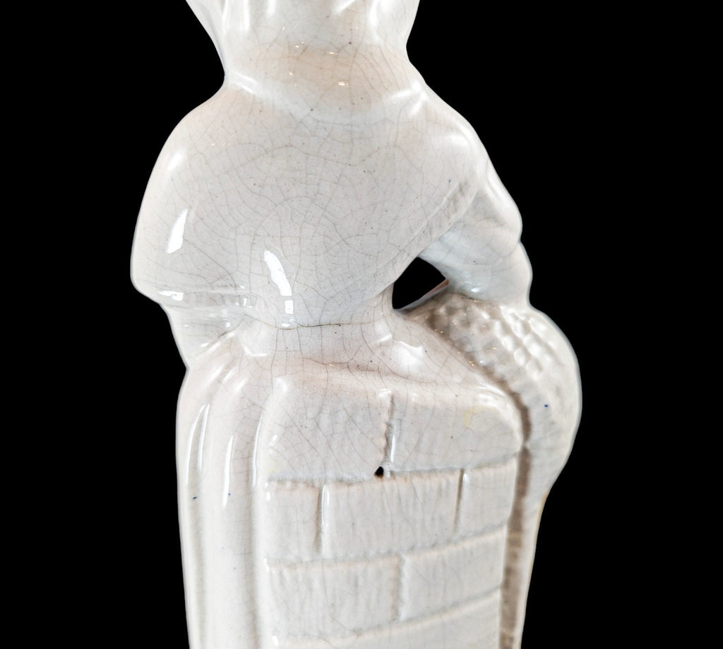 Antique    Staffordshire figurine  of Fishmonger, c.1860