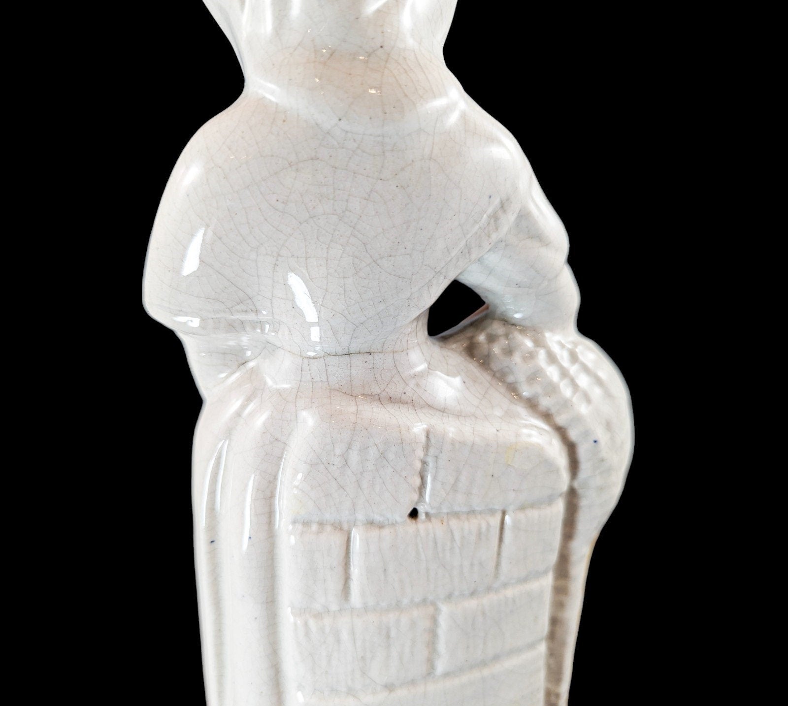 Antique    Staffordshire figurine  of Fishmonger, c.1860