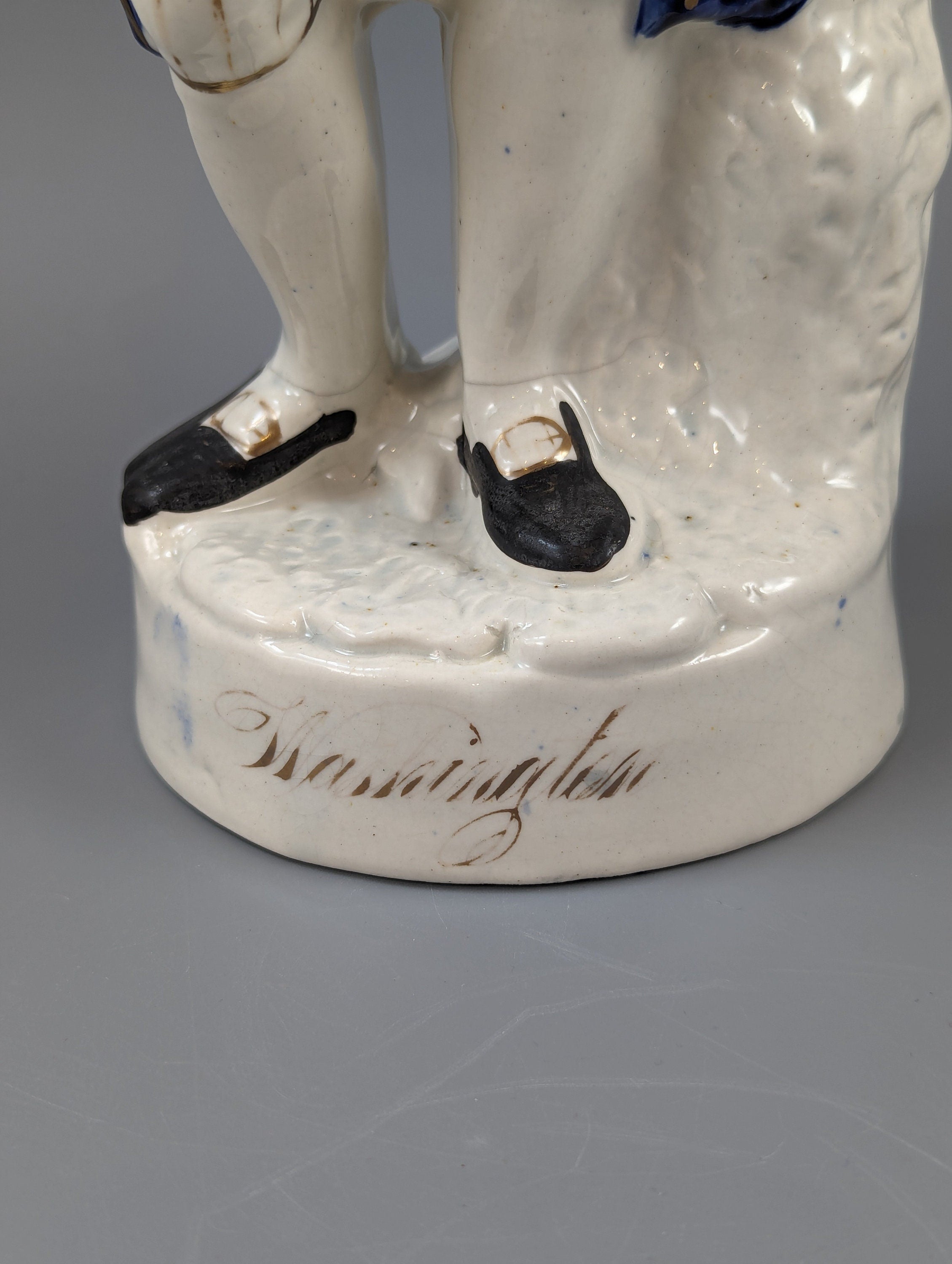 Rare Staffordshire Figure of Benjamin Franklin named Washington,circa1860.