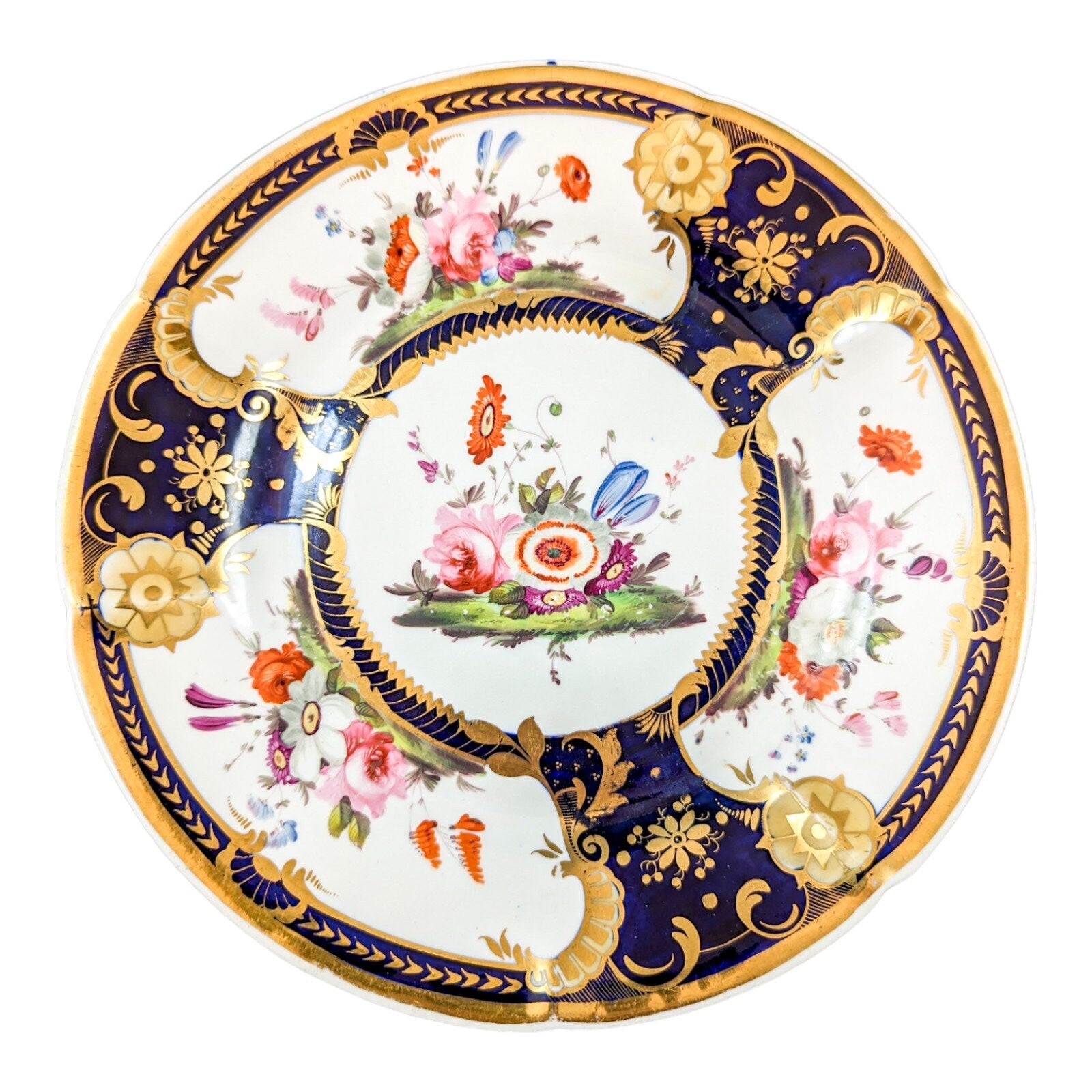 A rare  antique John Rose Coalport plate,c.1810