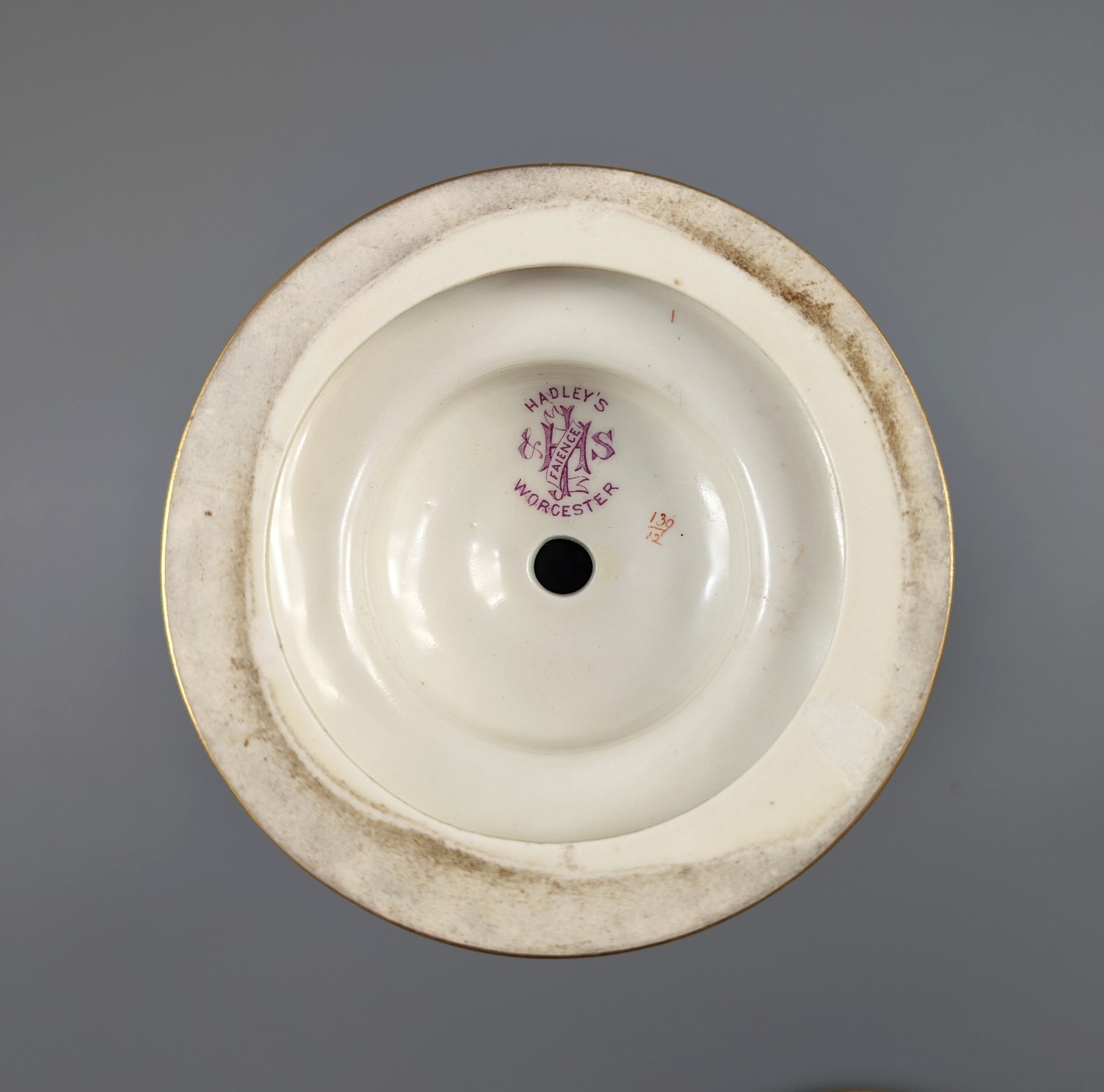 Hadley’s & Sons Worcester Pedestal Vase, c.1899