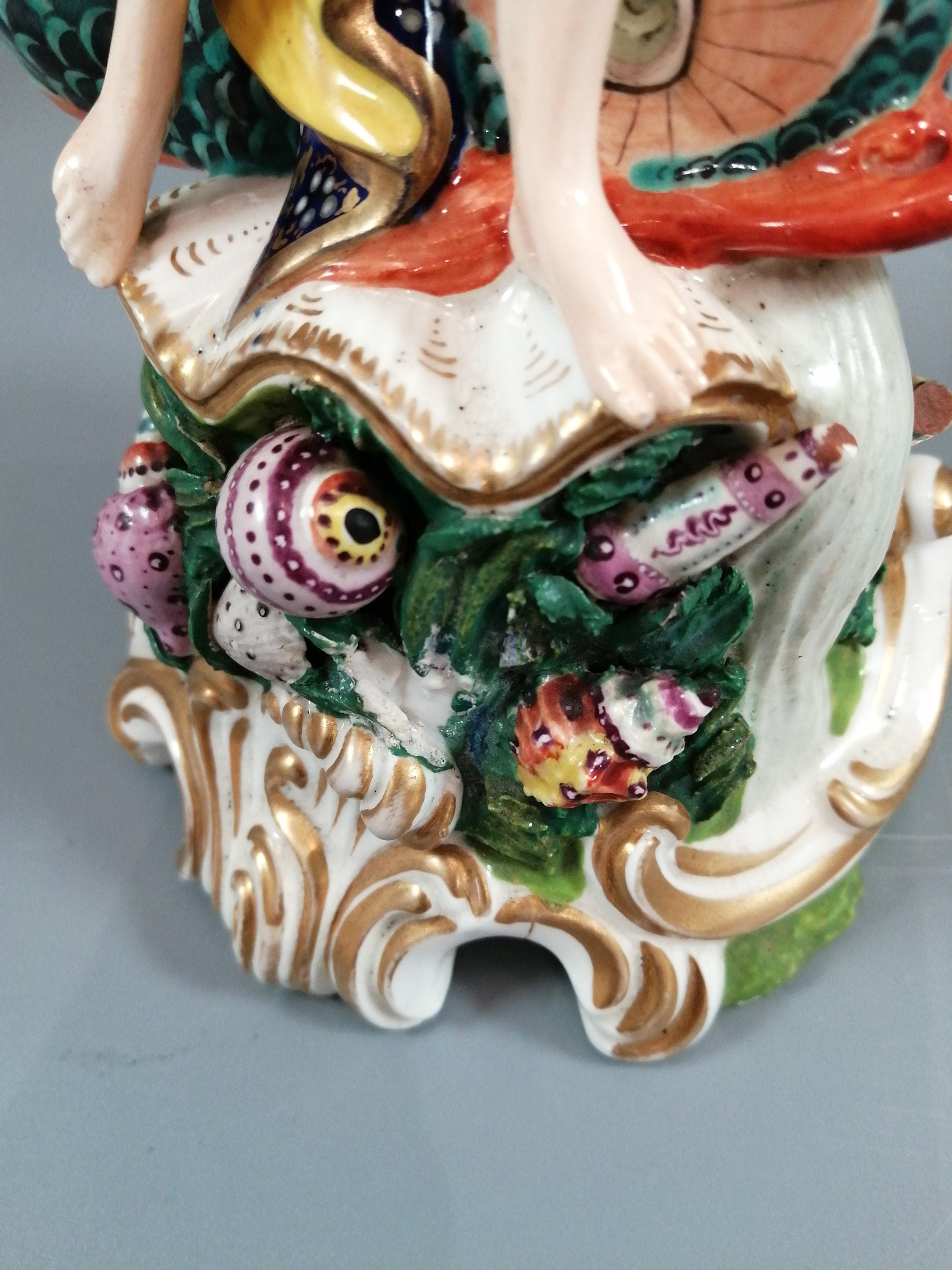 Derby porcelain figure of Neptune,Bloor period ,c.1830