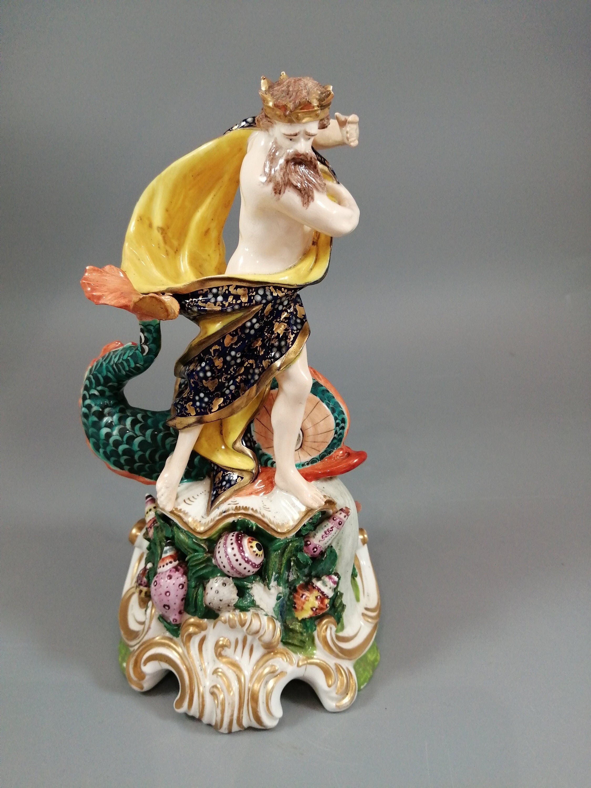 Derby porcelain figure of Neptune,Bloor period ,c.1830