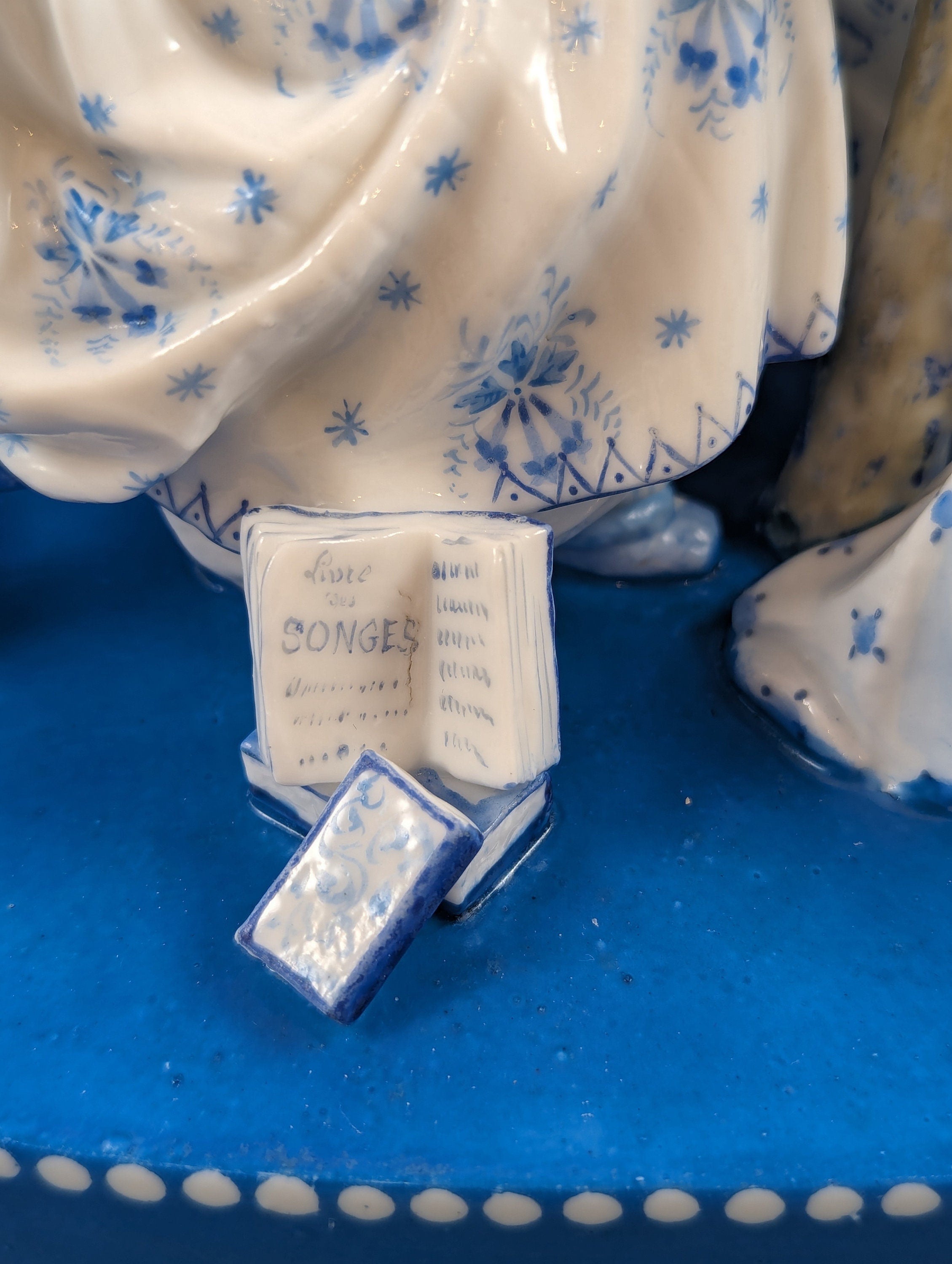 Late 19th century Vion et Baury "Fortune-teller" porcelain group.