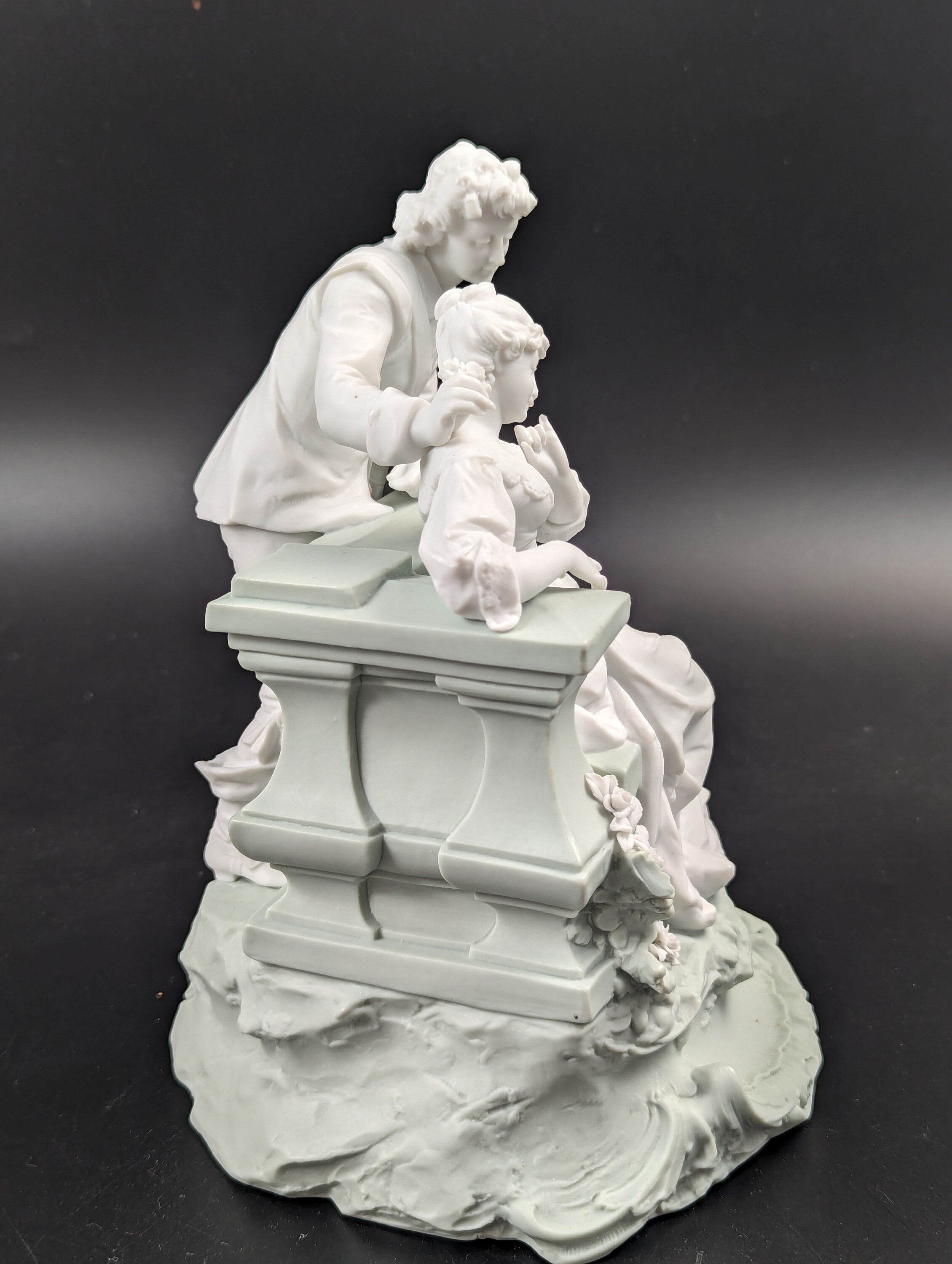 Parian biscuit figurine  by Triebner Ens & Co, Volkstedt, c. 1894-1900.