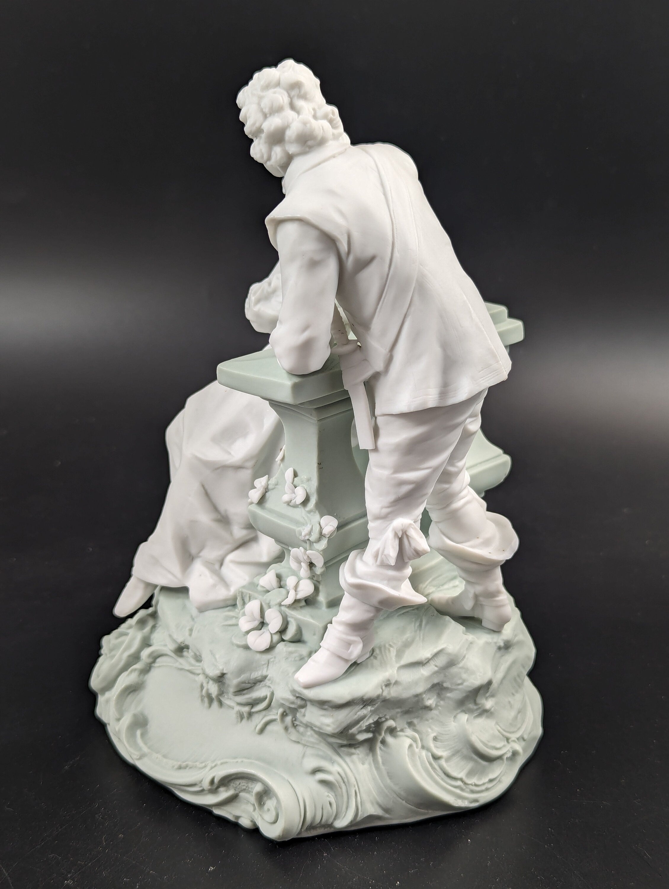 Parian biscuit figurine  by Triebner Ens & Co, Volkstedt, c. 1894-1900.