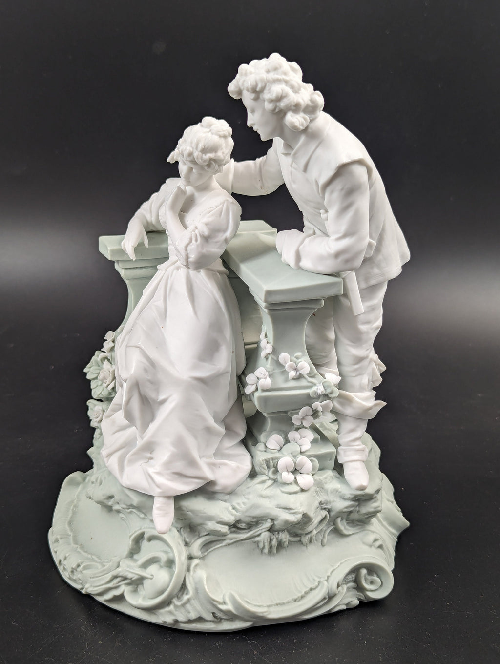 Parian biscuit figurine  by Triebner Ens & Co, Volkstedt, c. 1894-1900.