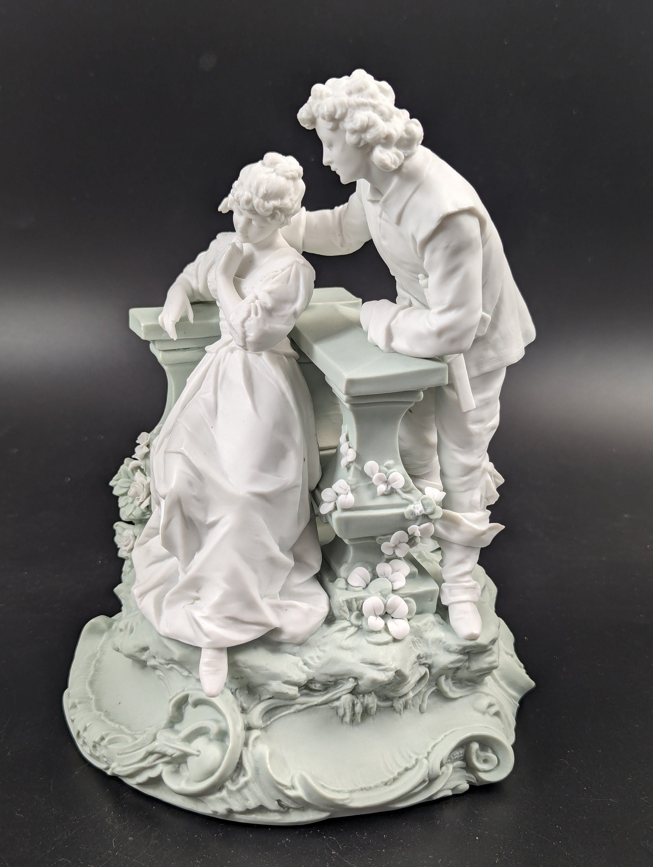 Parian biscuit figurine  by Triebner Ens & Co, Volkstedt, c. 1894-1900.
