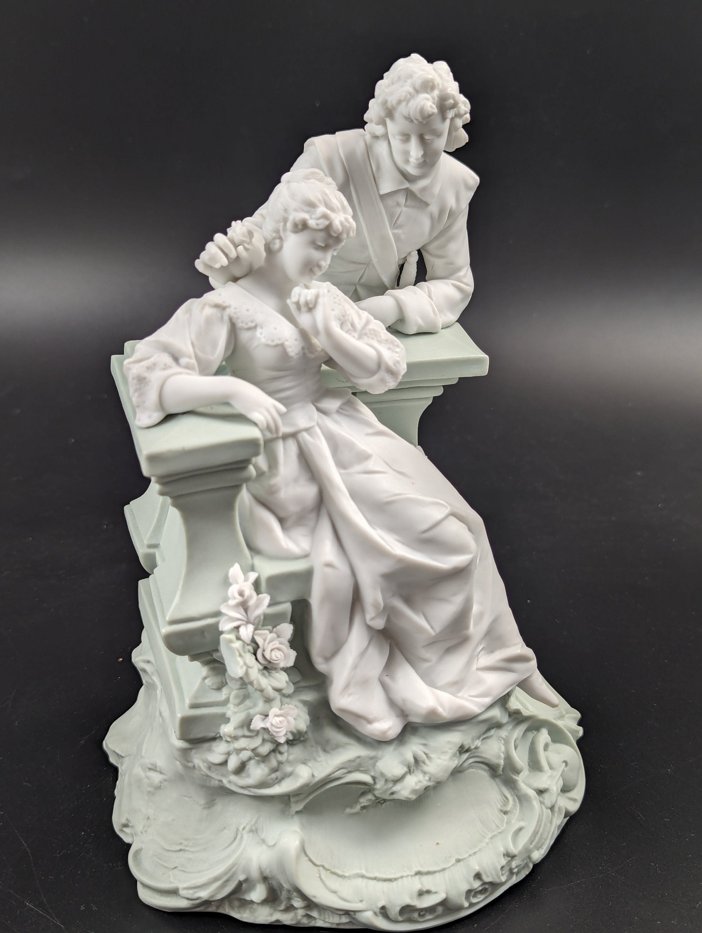 Parian biscuit figurine  by Triebner Ens & Co, Volkstedt, c. 1894-1900.